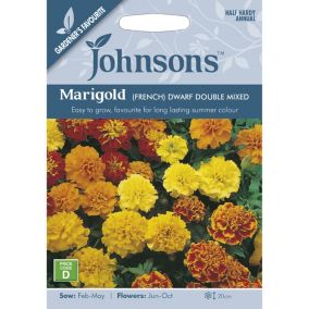 French Dwarf Double Mixed Marigold Seed