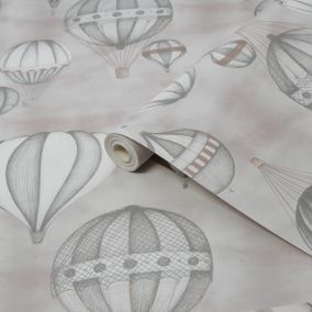 Fresco Balloon fiesta Rose gold Smooth Wallpaper Sample