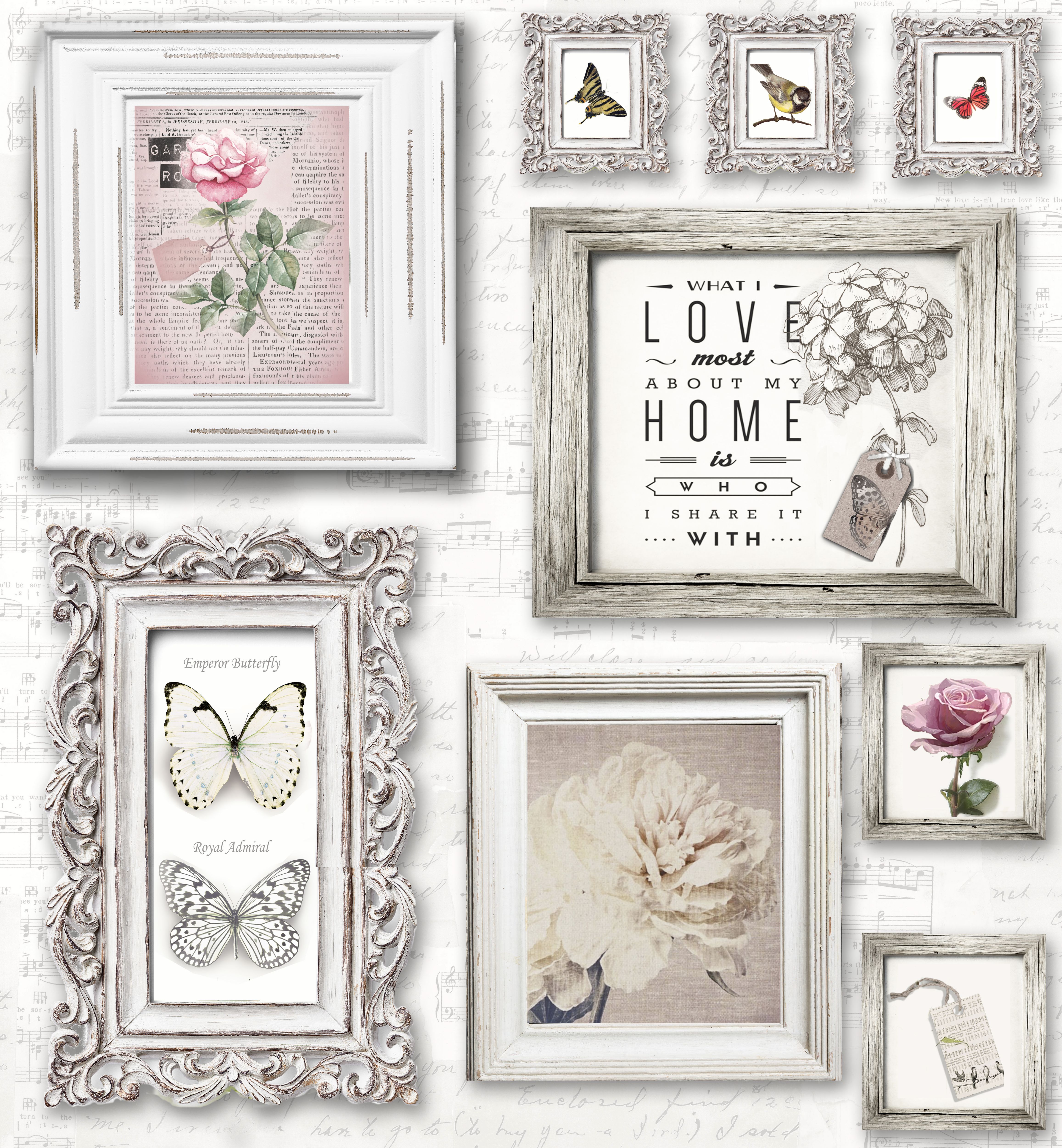 Fresco Emphoria White Butterfly Smooth Wallpaper Sample