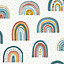 Fresco Multicolour Rainbow Smooth Wallpaper Sample
