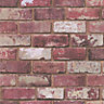 Fresco Red Brick effect Smooth Wallpaper