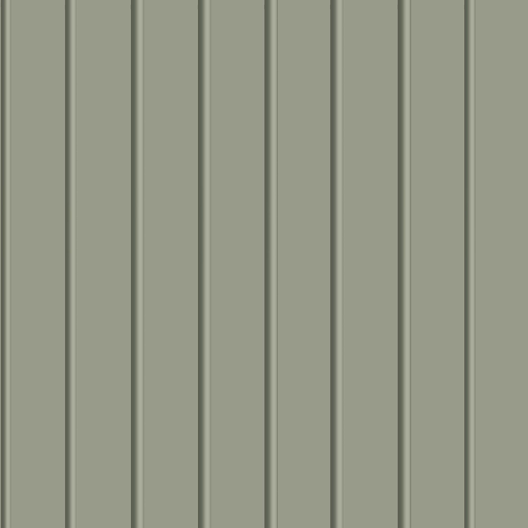 Fresco Sage Slats Wood panel effect Smooth Wallpaper