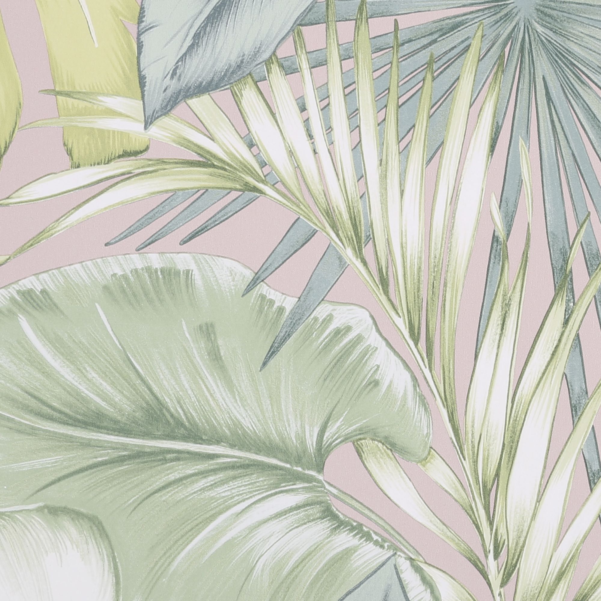 Fresco Tropicana Green Leaves Smooth Wallpaper