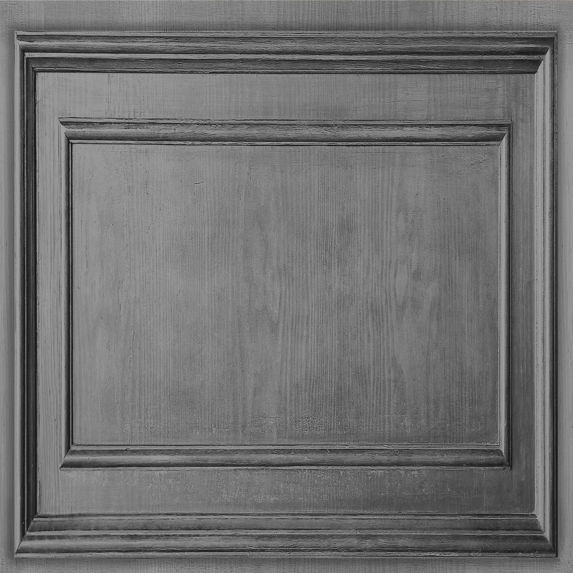 Fresco Wood panelling Grey Smooth Wallpaper Sample