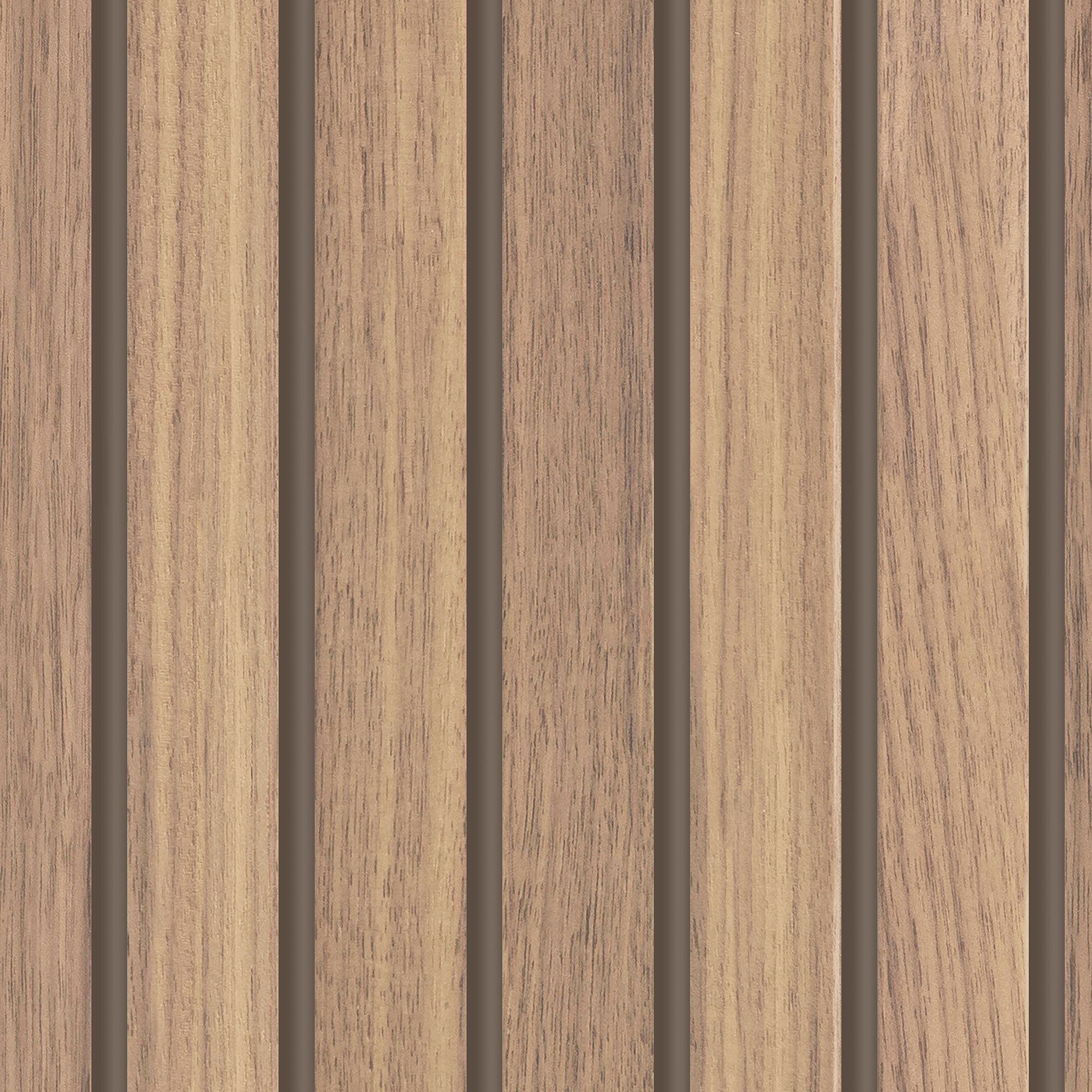 Fresco Wooden slats Natural Smooth Wallpaper Sample