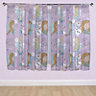 Frozen Purple Unlined Pencil pleat Curtains (W)167cm (L)137cm, Pair
