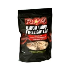 Fuelsell Wood wool Wax & wood Firelighters 300g