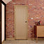 Fully finished Unglazed Cottage Oak veneer Internal Door, (H)1981mm (W)762mm (T)35mm