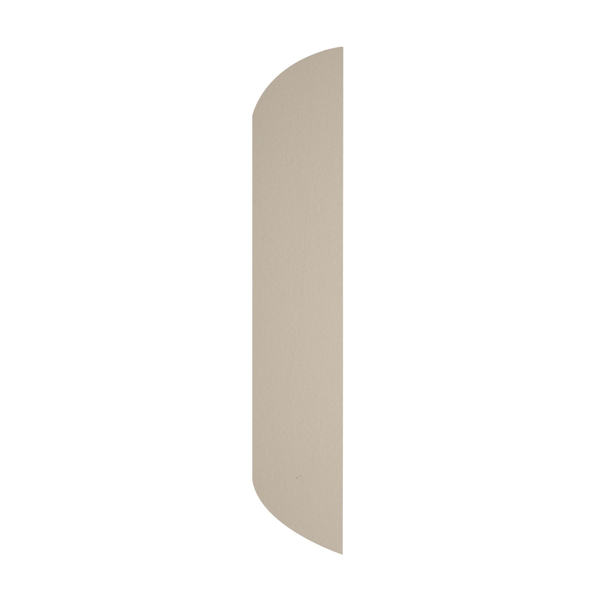 Fully finished White MDF D-Shape Moulding (L)2.4m (W)30mm (T)6mm