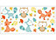 Fun4Walls Forest friends Multicolour Self-adhesive Wall sticker