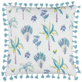 furn. Chamae Lilac Floral Indoor Cushion (L)50cm x (W)50cm