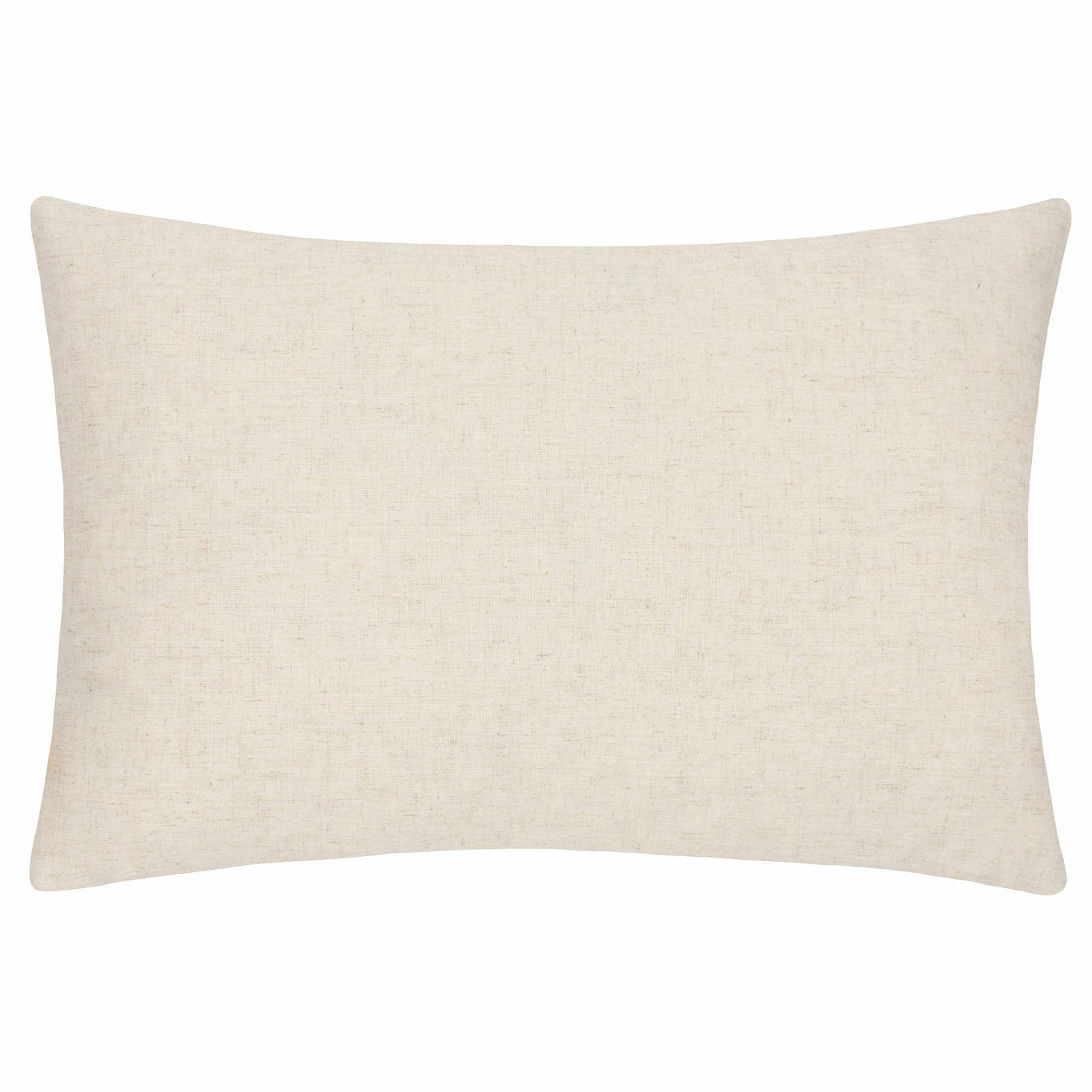 furn. Contra Olive & Natural Two-toned Velvet effect Indoor Cushion, (L)60cm x (W)40cm