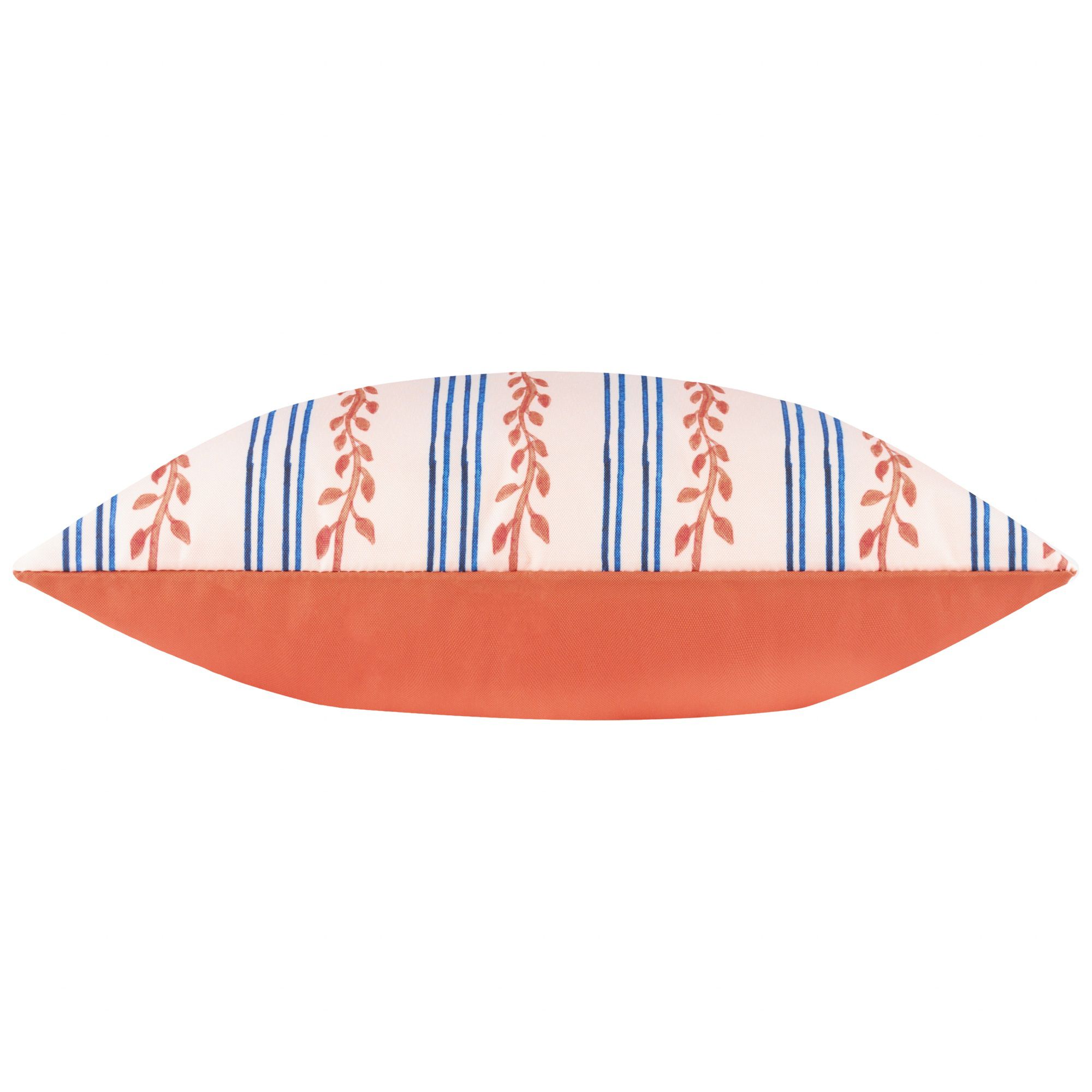 furn. Ditsy Orange Leaf Outdoor Cushion, (L)43cm x (W)43cm