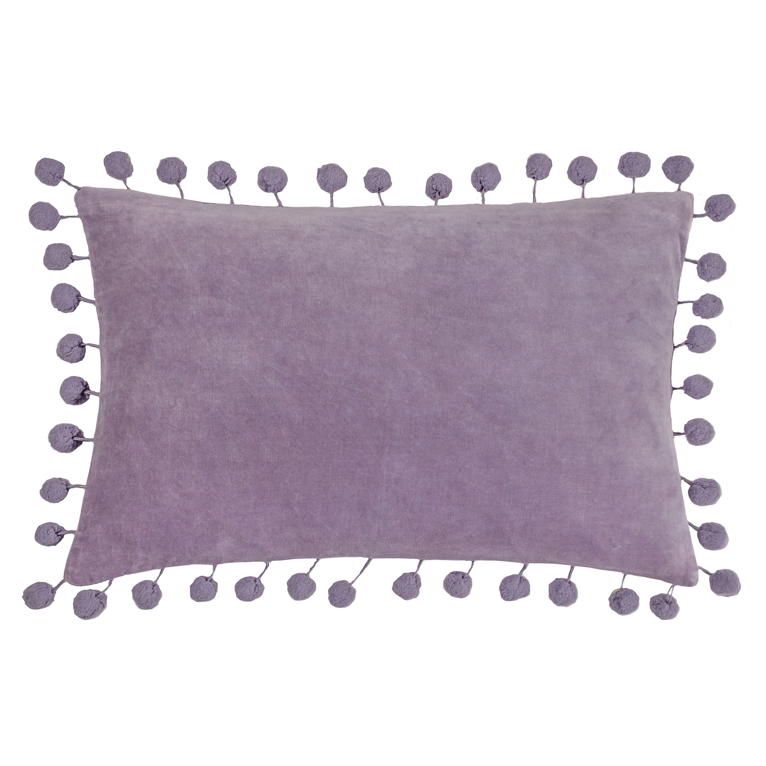 furn. Dora Lilac Plain Indoor Cushion (L)50cm x (W)30cm