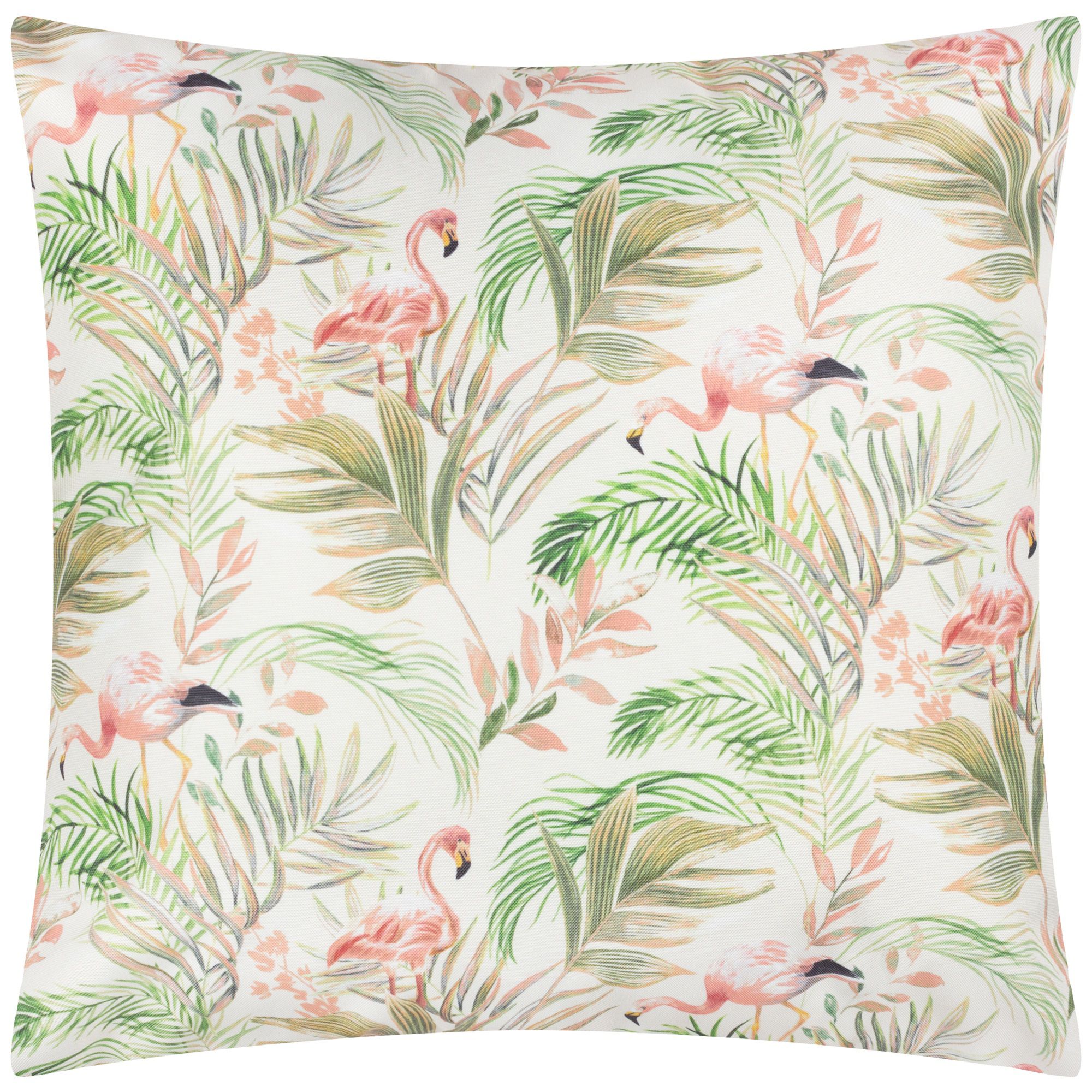 furn. Flamingo Lake Multicolour Outdoor Cushion, (L)43cm x (W)43cm