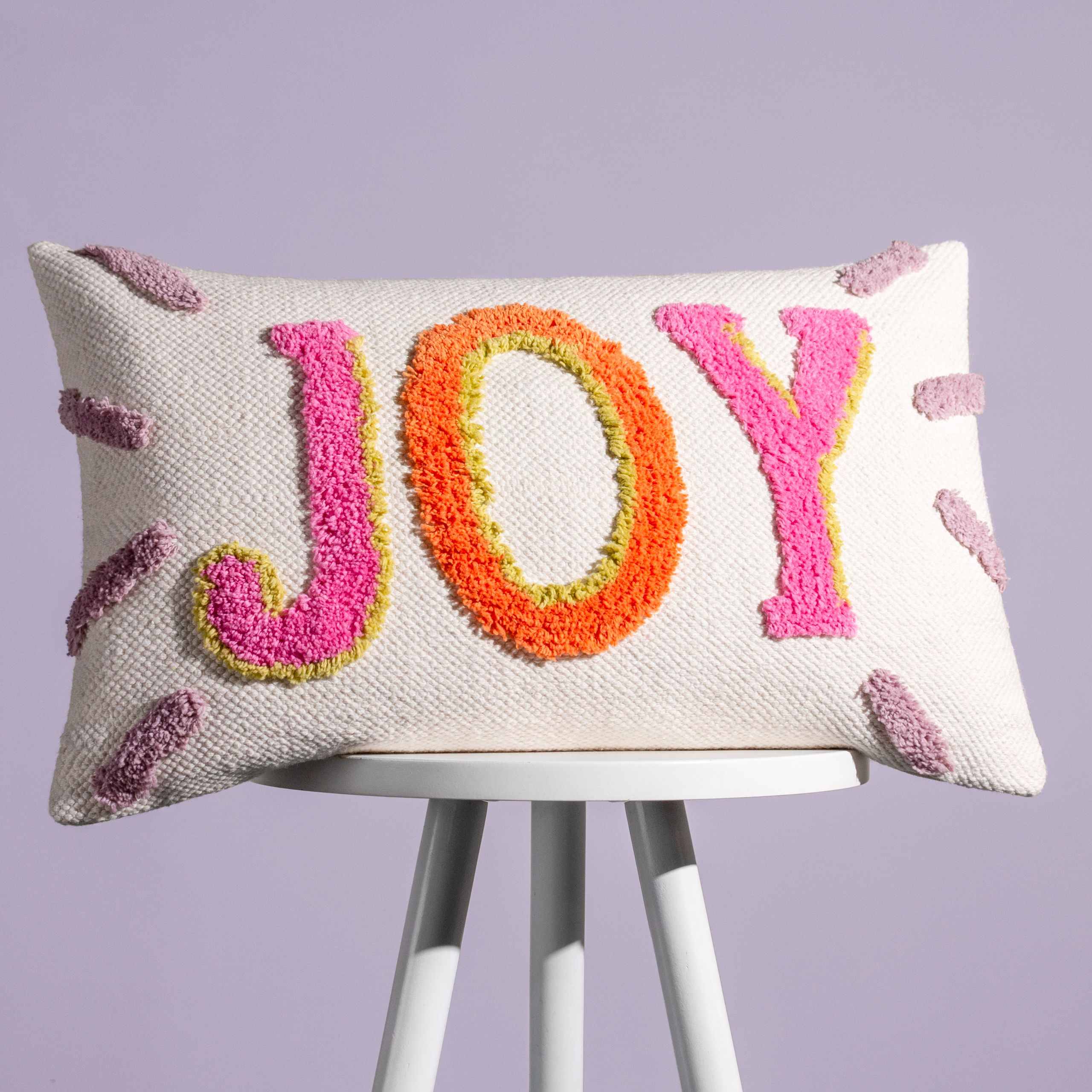 furn. Joy Multicolour Tufted Indoor Cushion, (L)50cm x (W)30cm