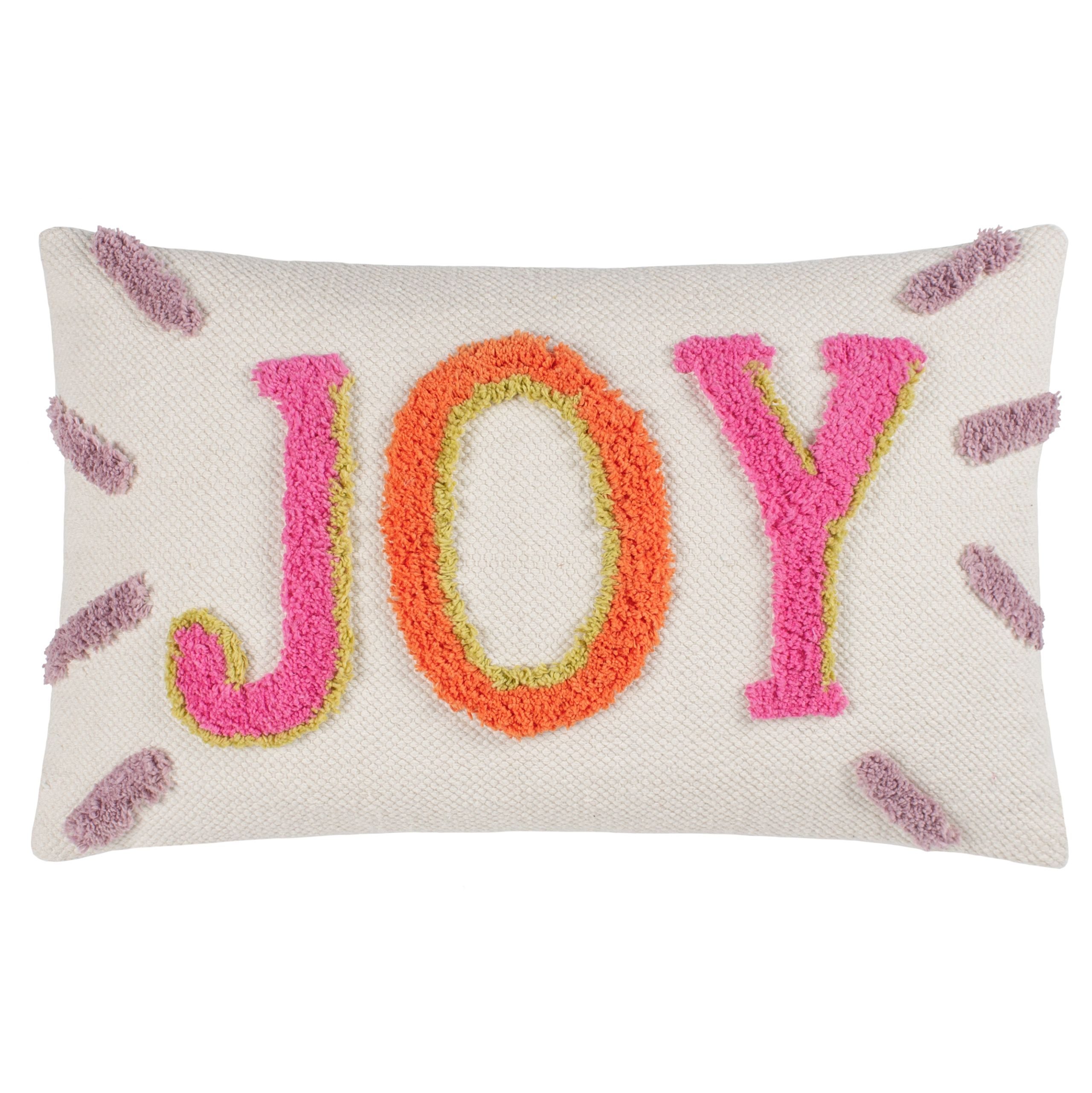 furn. Joy Multicolour Tufted Indoor Cushion, (L)50cm x (W)30cm
