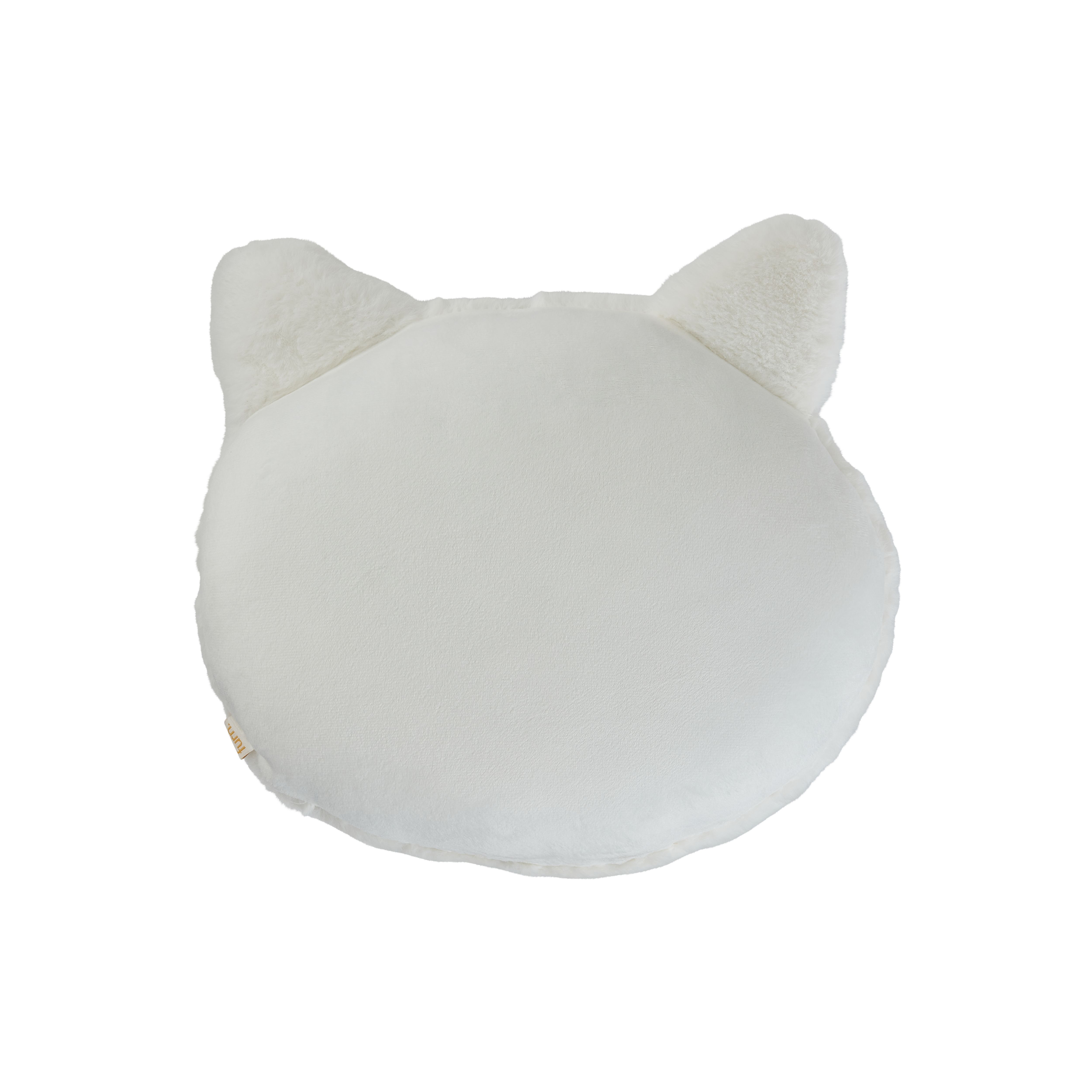 furn. Kids White Bear face Indoor Cushion (L)33cm x (W)33cm