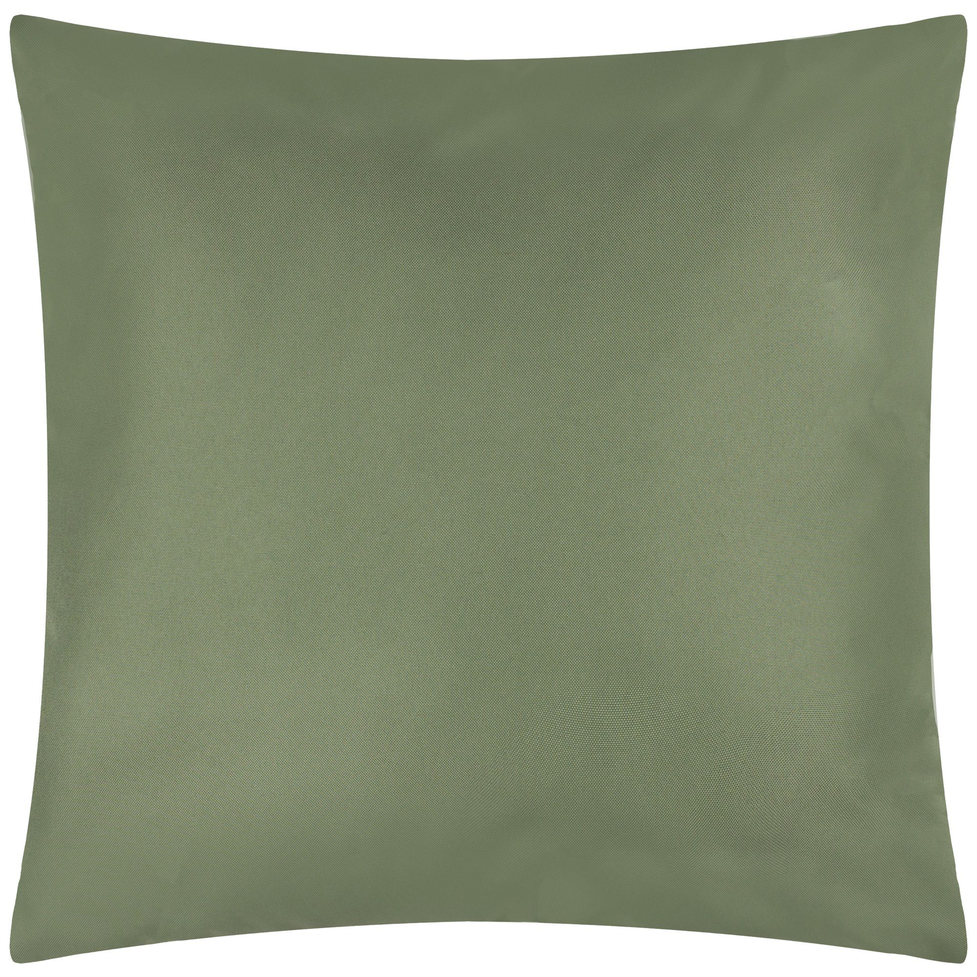 furn. Orange Grove Green Striped Outdoor Cushion, (L)43cm x (W)43cm