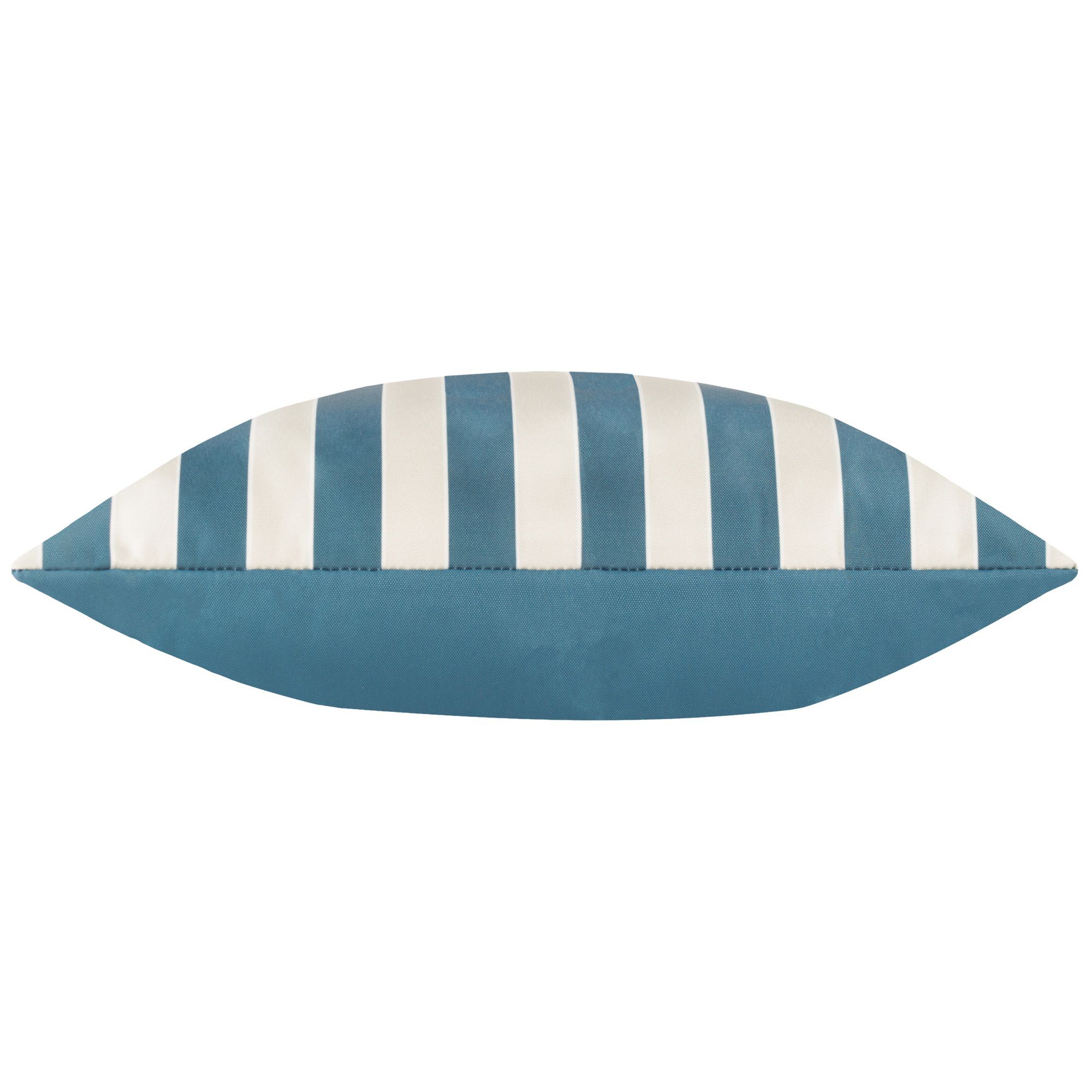 furn. Pier Stripe Blue Outdoor Cushion, (L)43cm x (W)43cm