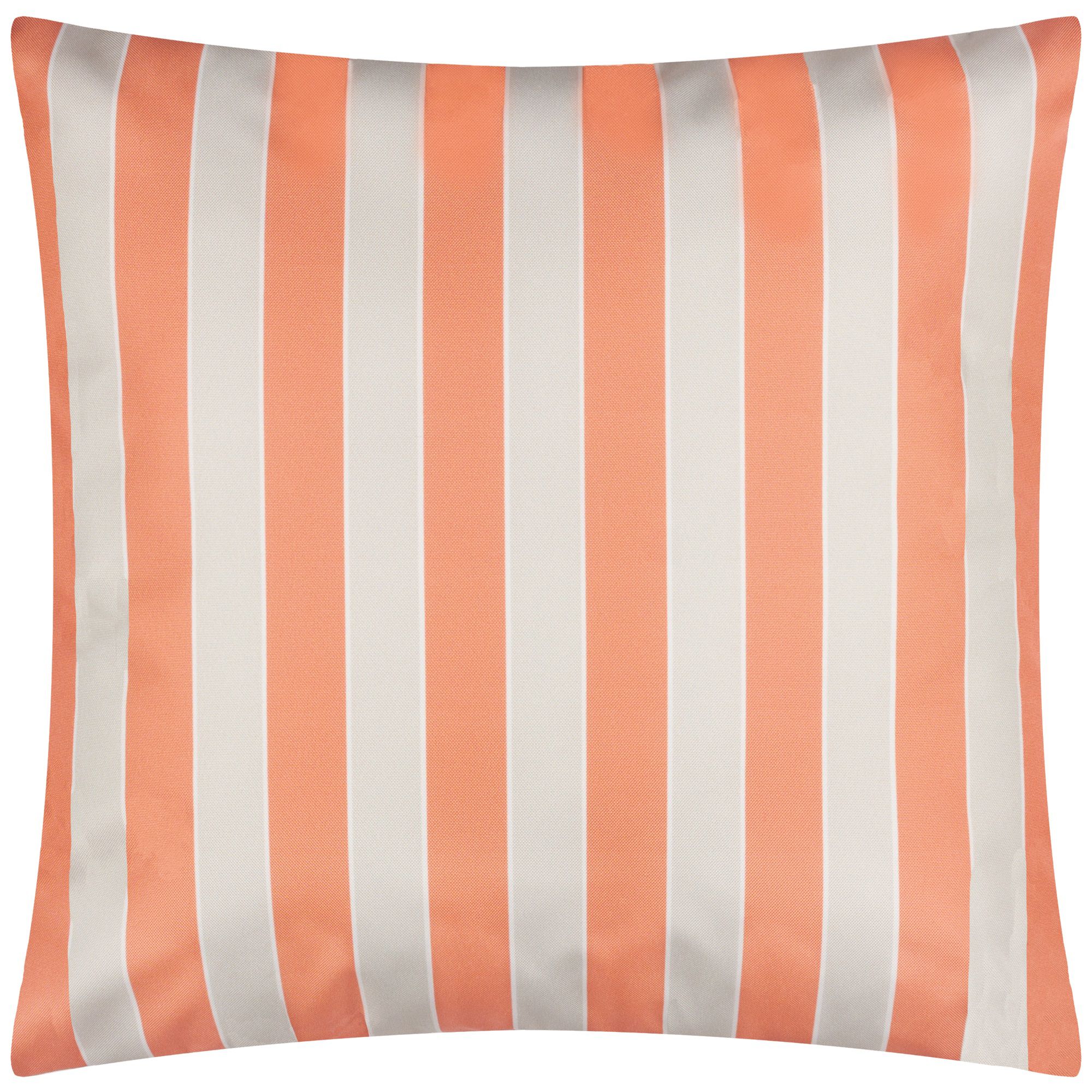 furn. Pier Stripe Shrimp Outdoor Cushion, (L)43cm x (W)43cm