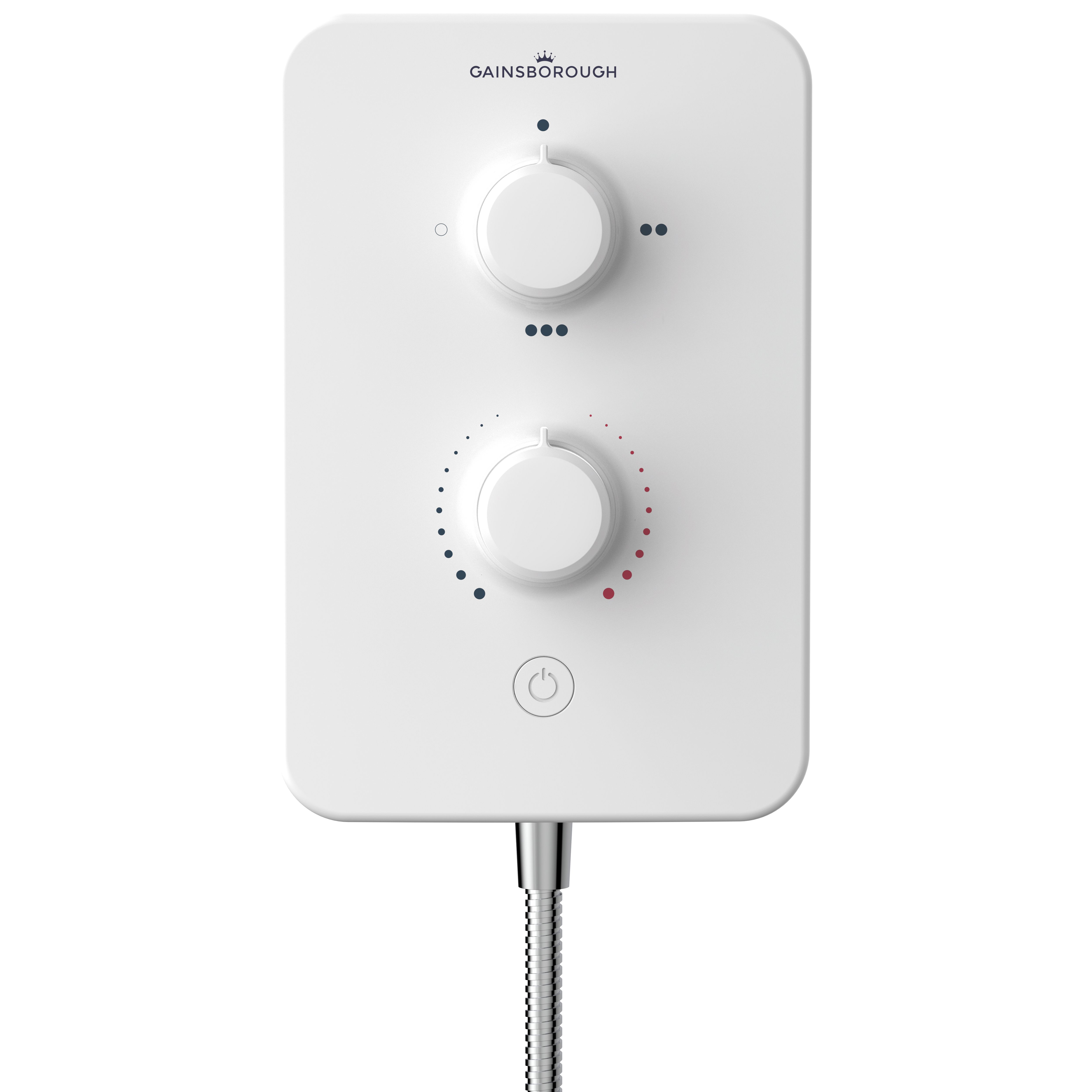 Gainsborough Slim Duo Gloss Polar White Electric Shower, 8.5W