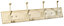 Galena Cream 4 Hook rail, (L)685mm (H)20mm
