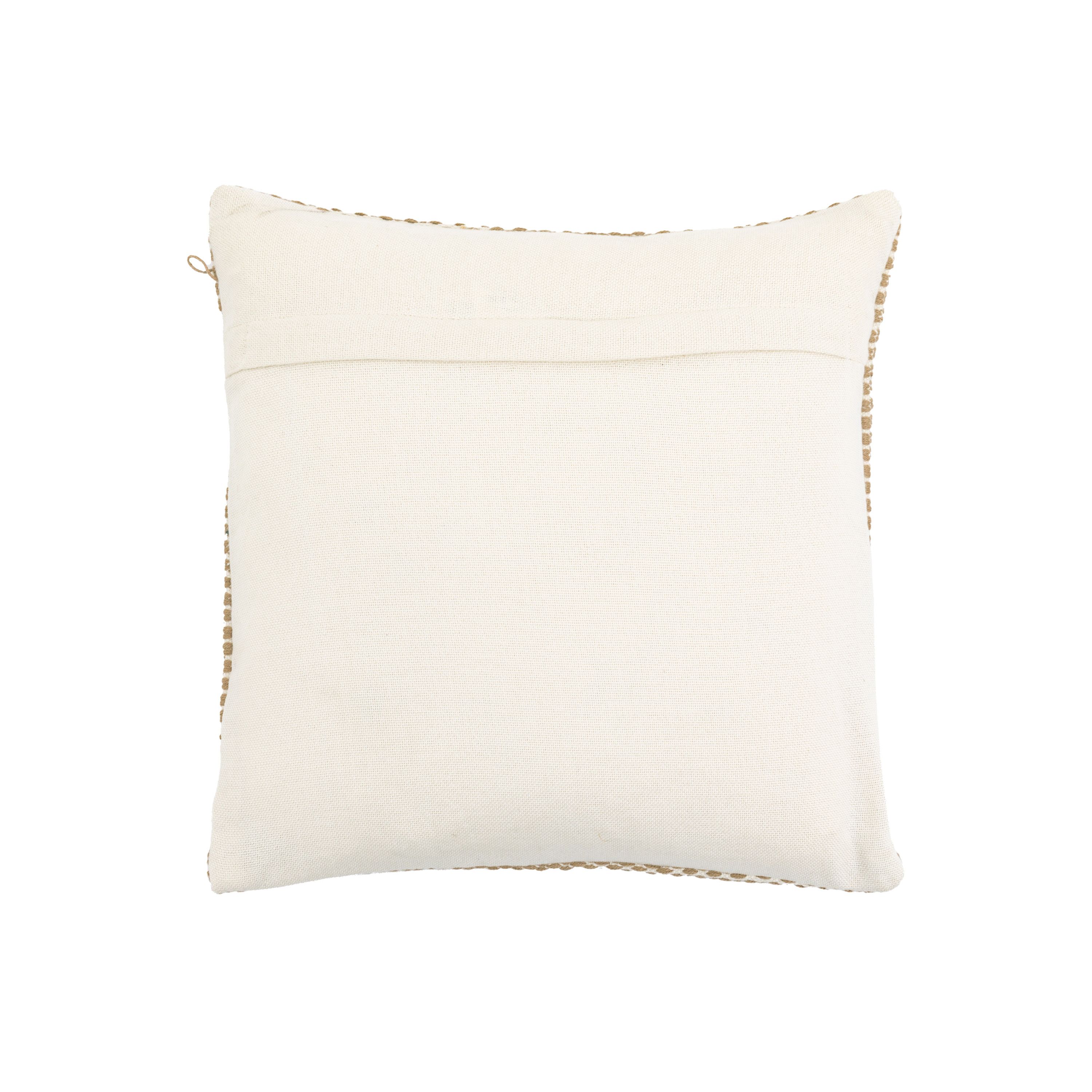 Gallery™ Beige & White Stripe Woven effect Indoor Cushion, (L)45cm x (W)45cm