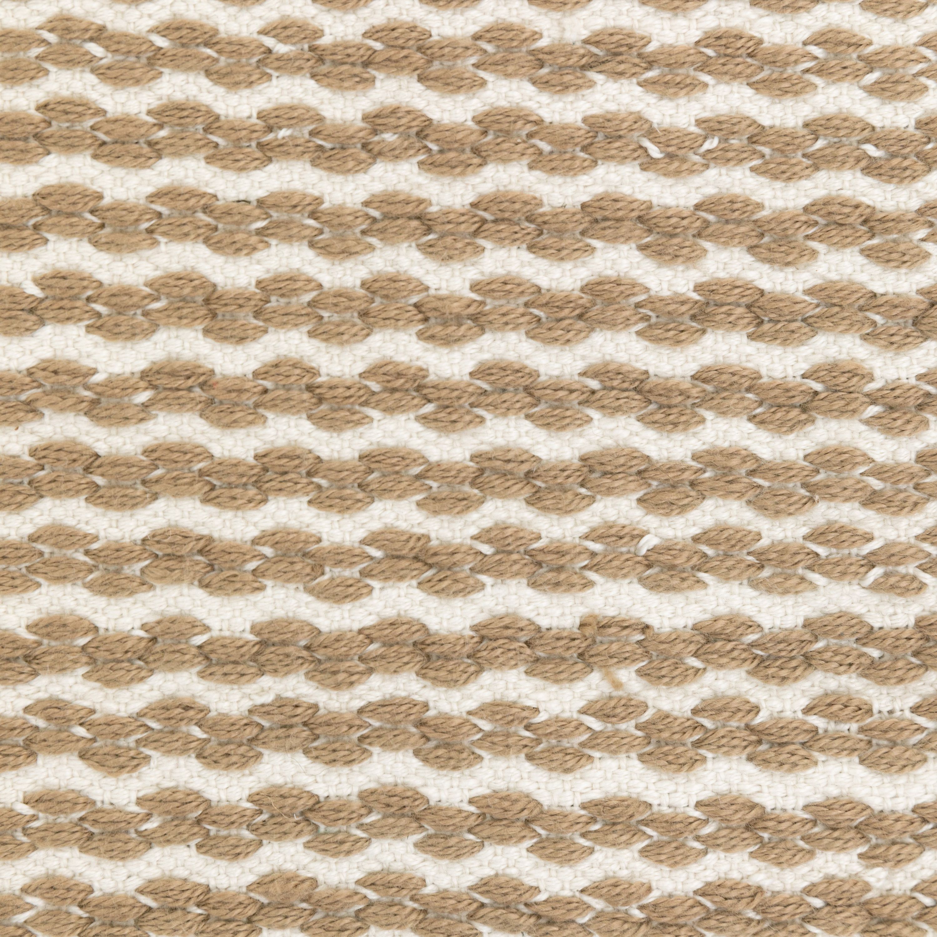 Gallery™ Beige & White Stripe Woven effect Indoor Cushion, (L)45cm x (W)45cm