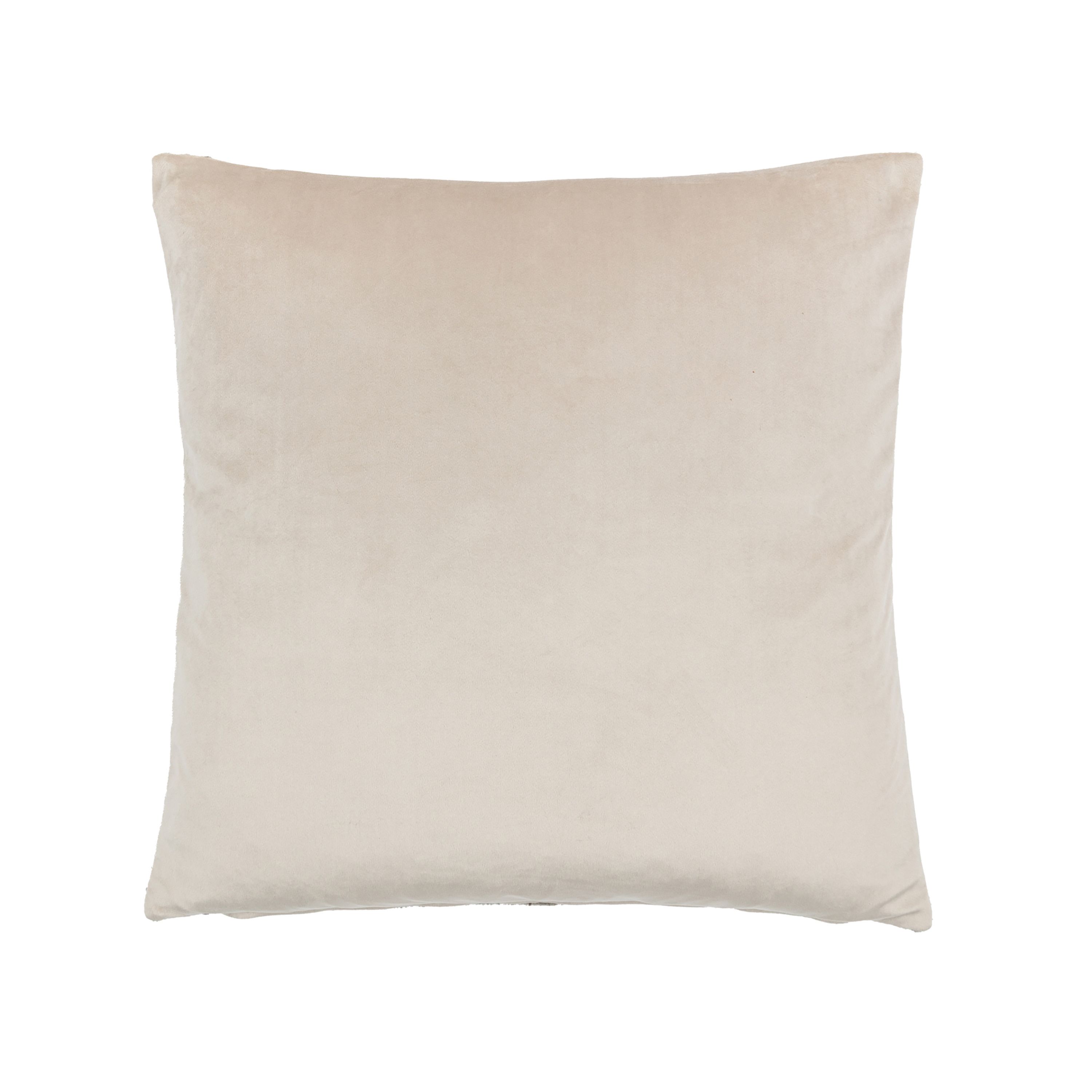 Gallery™ Chenille Taupe Woven effect Indoor Cushion, (L)55cm x (W)55cm