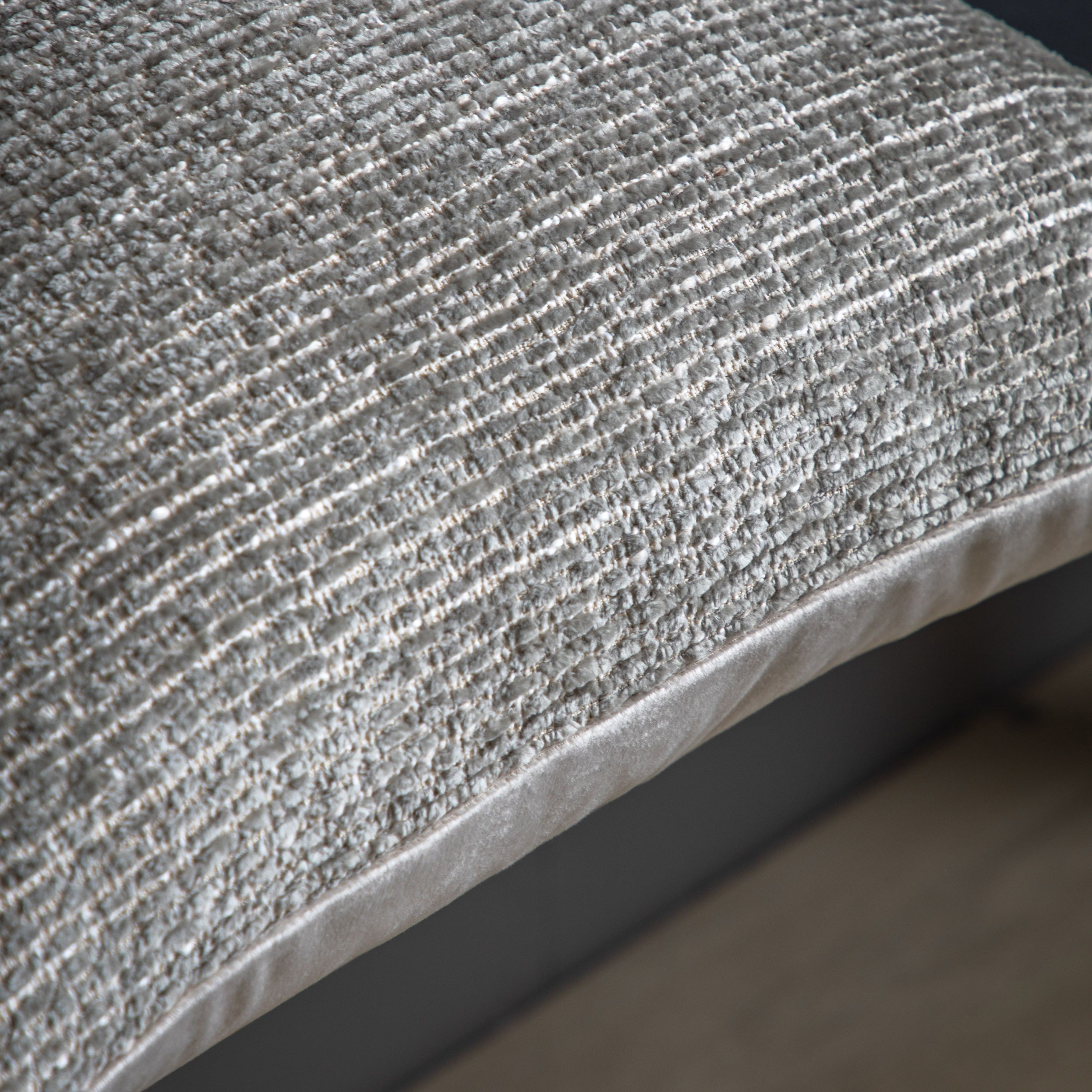 Gallery™ Chenille Taupe Woven effect Indoor Cushion, (L)55cm x (W)55cm