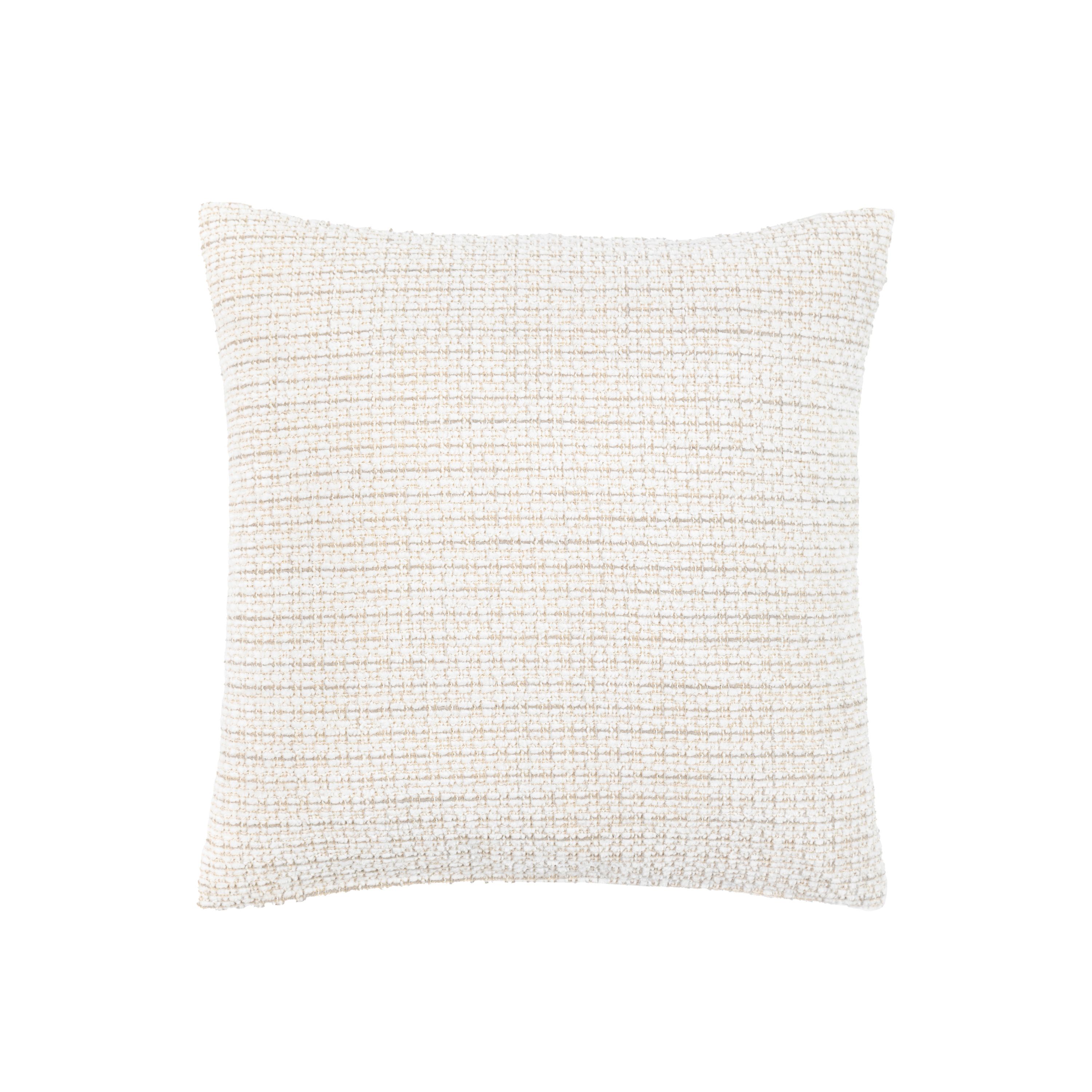 Gallery™ Cream Textured Chenille effect Indoor Cushion, (L)50cm x (W)50cm