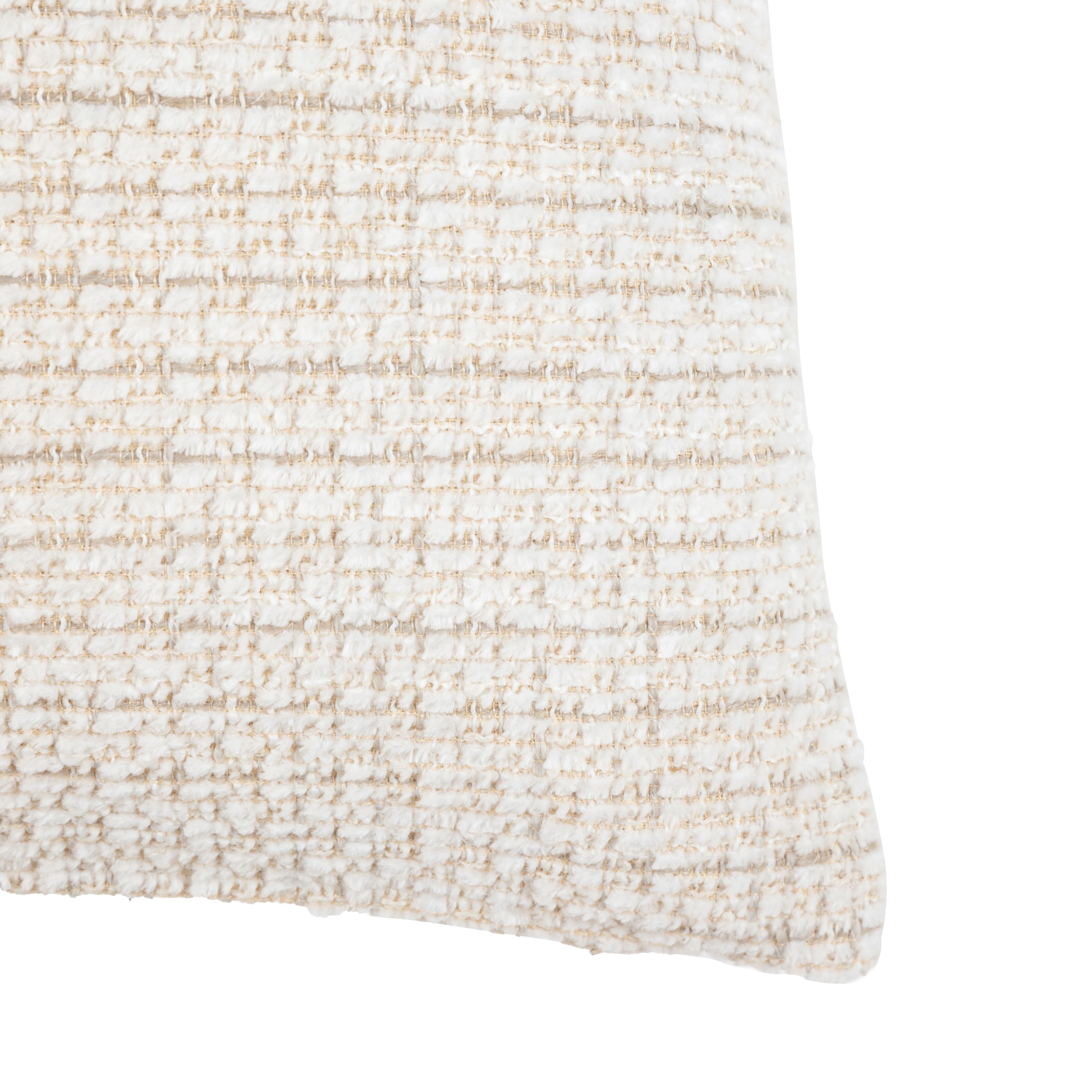 Gallery™ Cream Textured Chenille effect Indoor Cushion, (L)50cm x (W)50cm