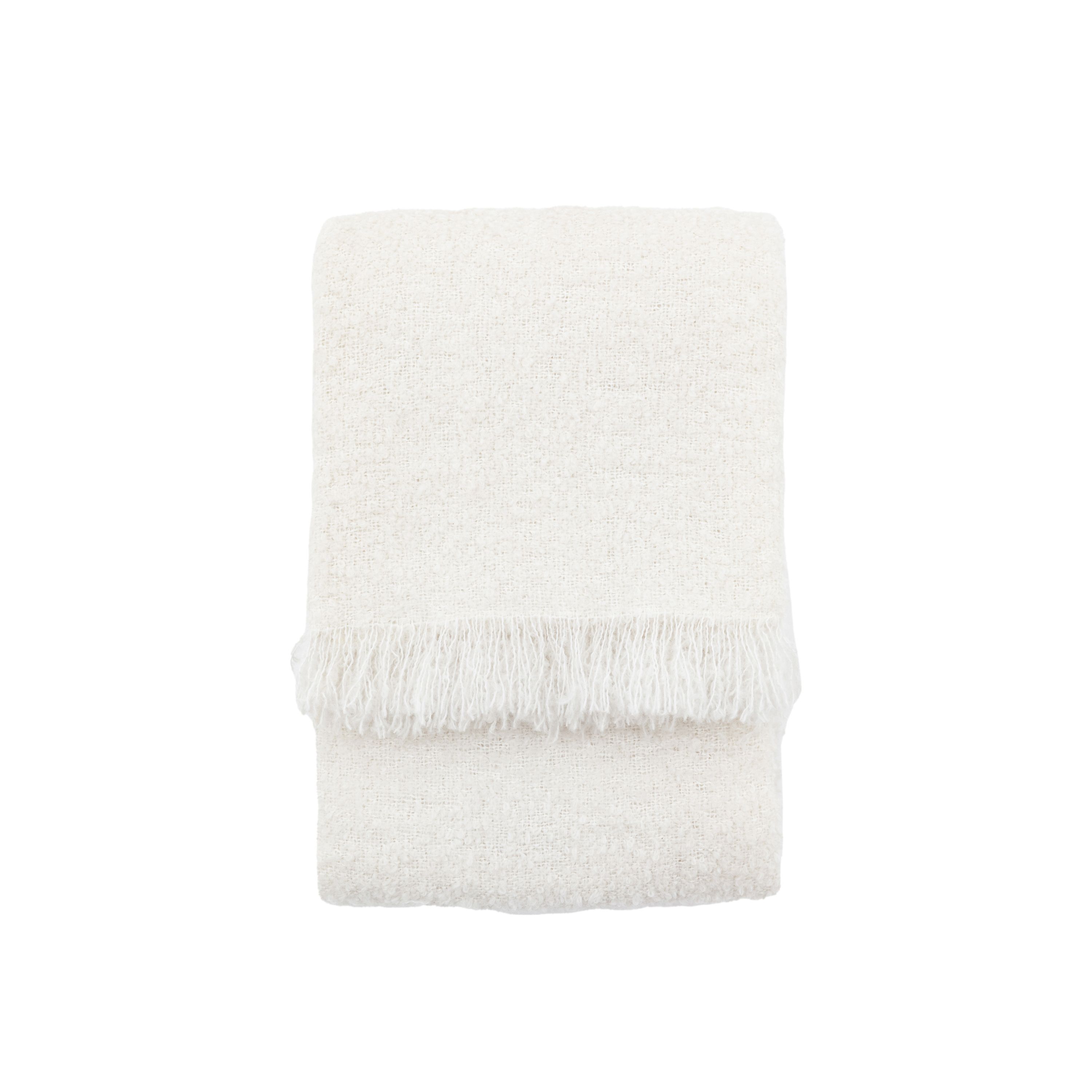 Gallery™ Natural Boucle Velour Throw