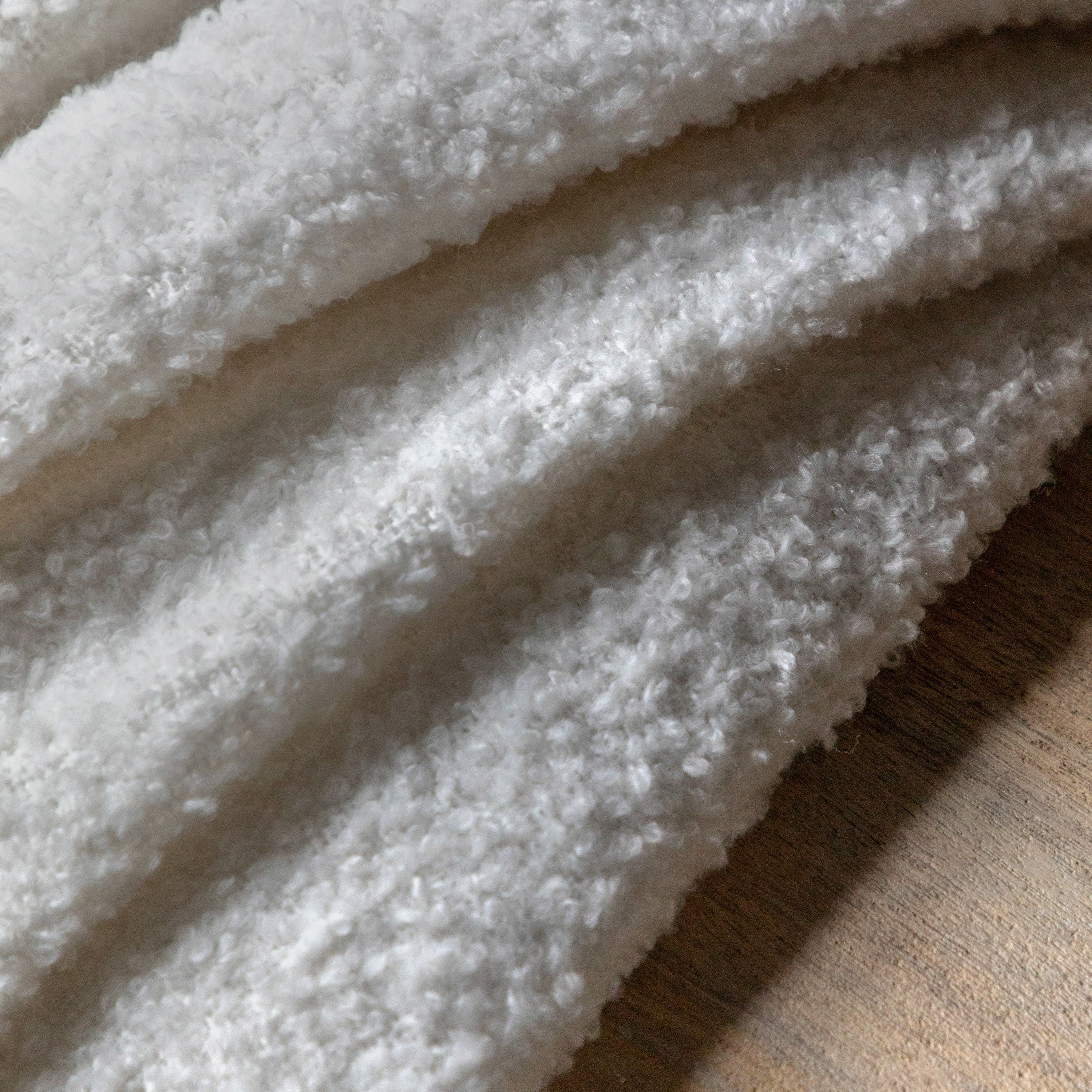 Gallery™ Natural Boucle Velour Throw