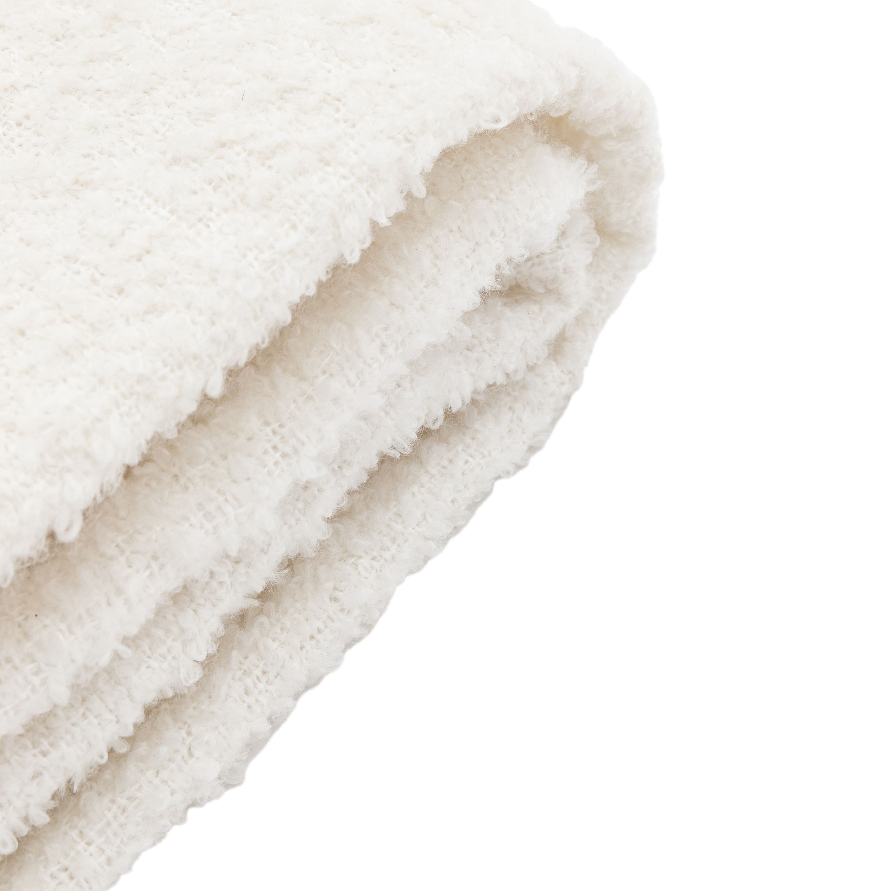 Gallery™ Natural Boucle Velour Throw
