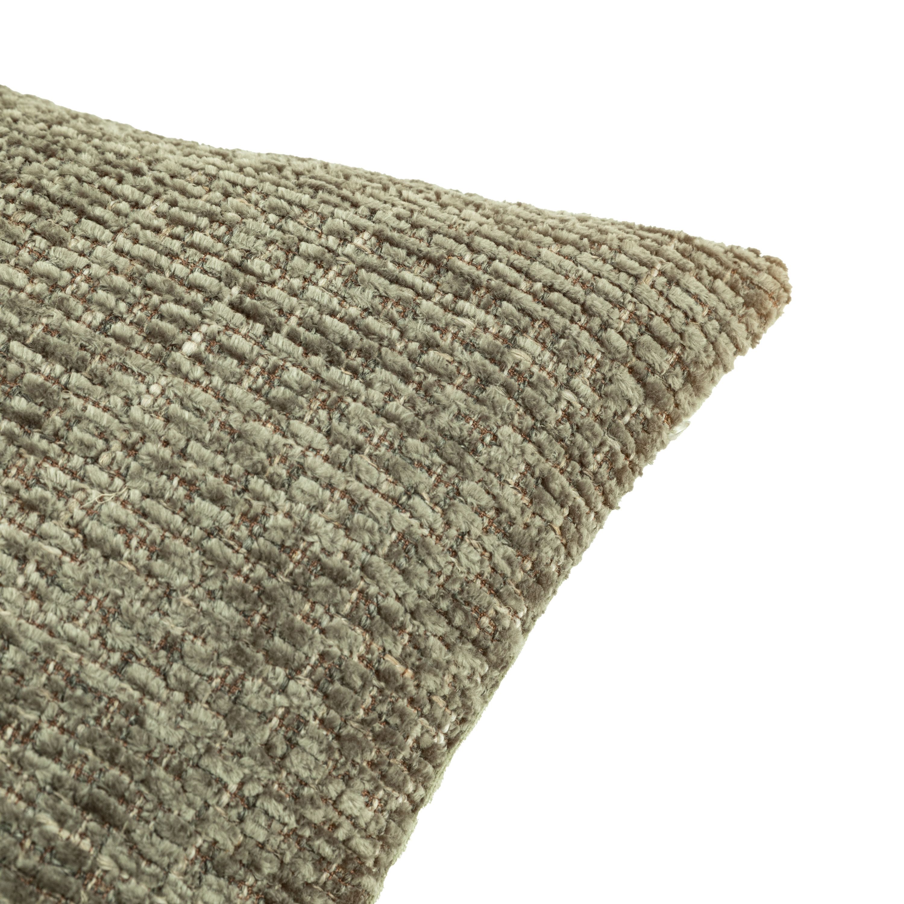 Gallery™ Olive Textured Chenille effect Indoor Cushion, (L)50cm x (W)50cm