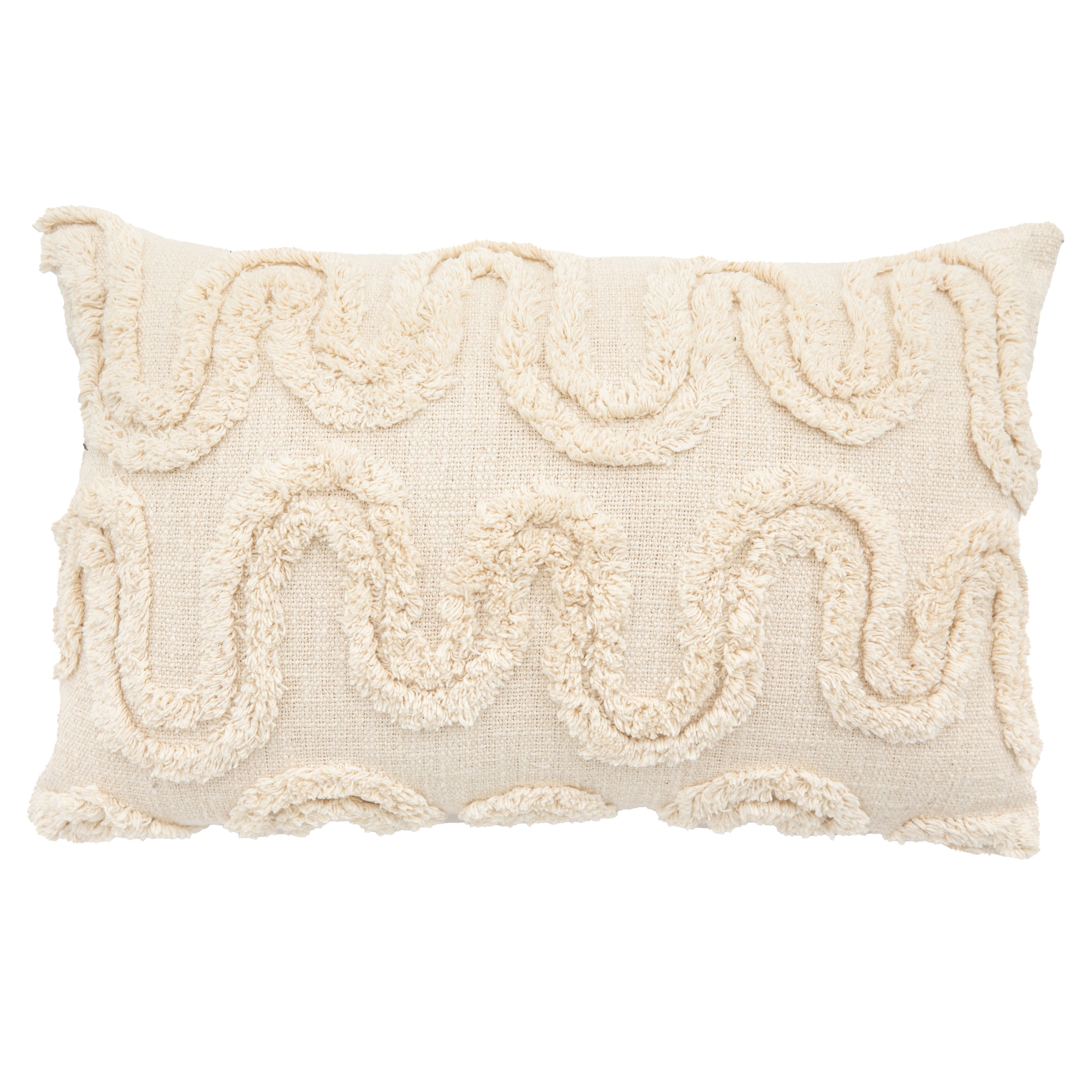 Gallery™ Sambhar Natural Textured Indoor Cushion, (L)55cm x (W)35cm