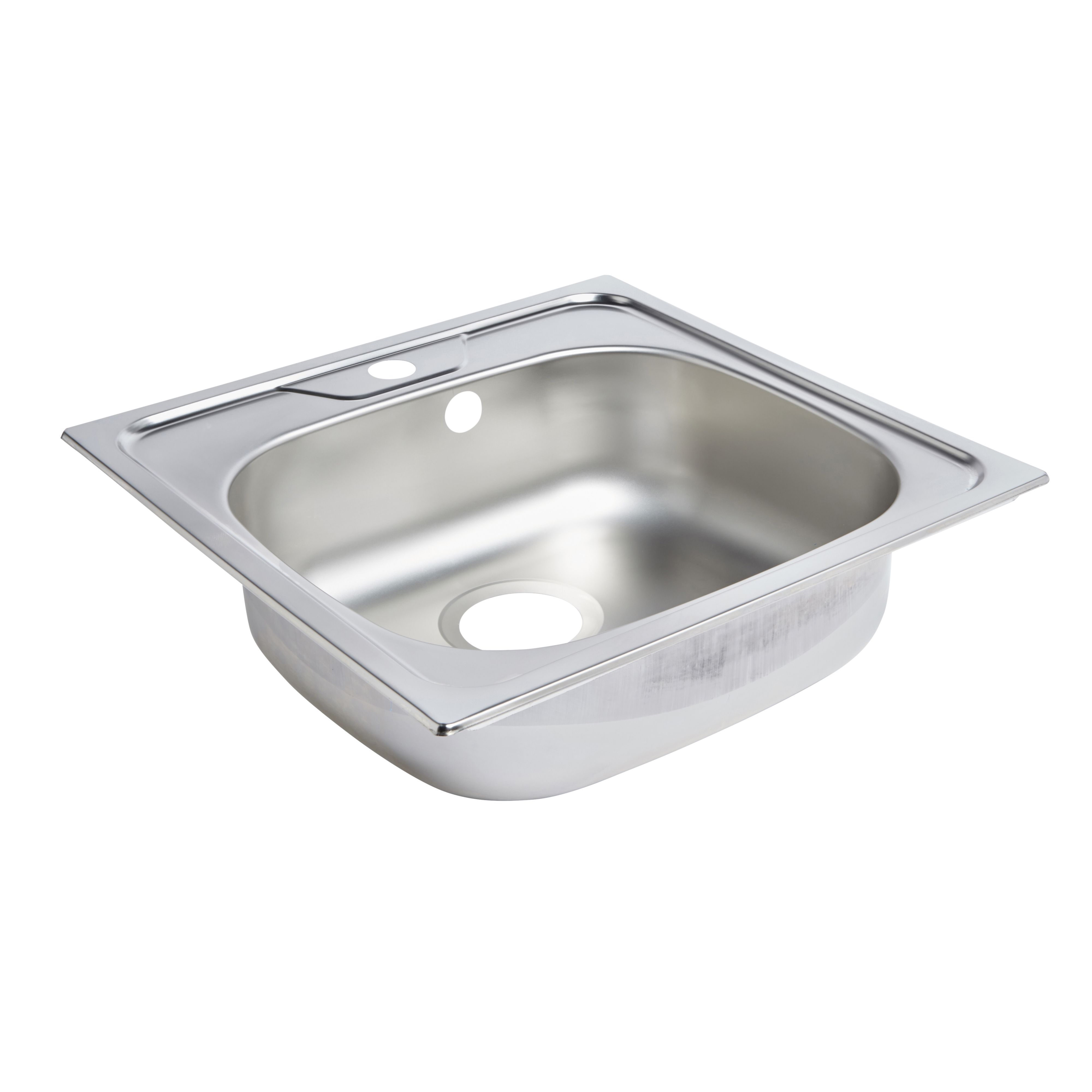 Gamow Inox Stainless steel 1 Bowl Compact sink 480mm x 480mm