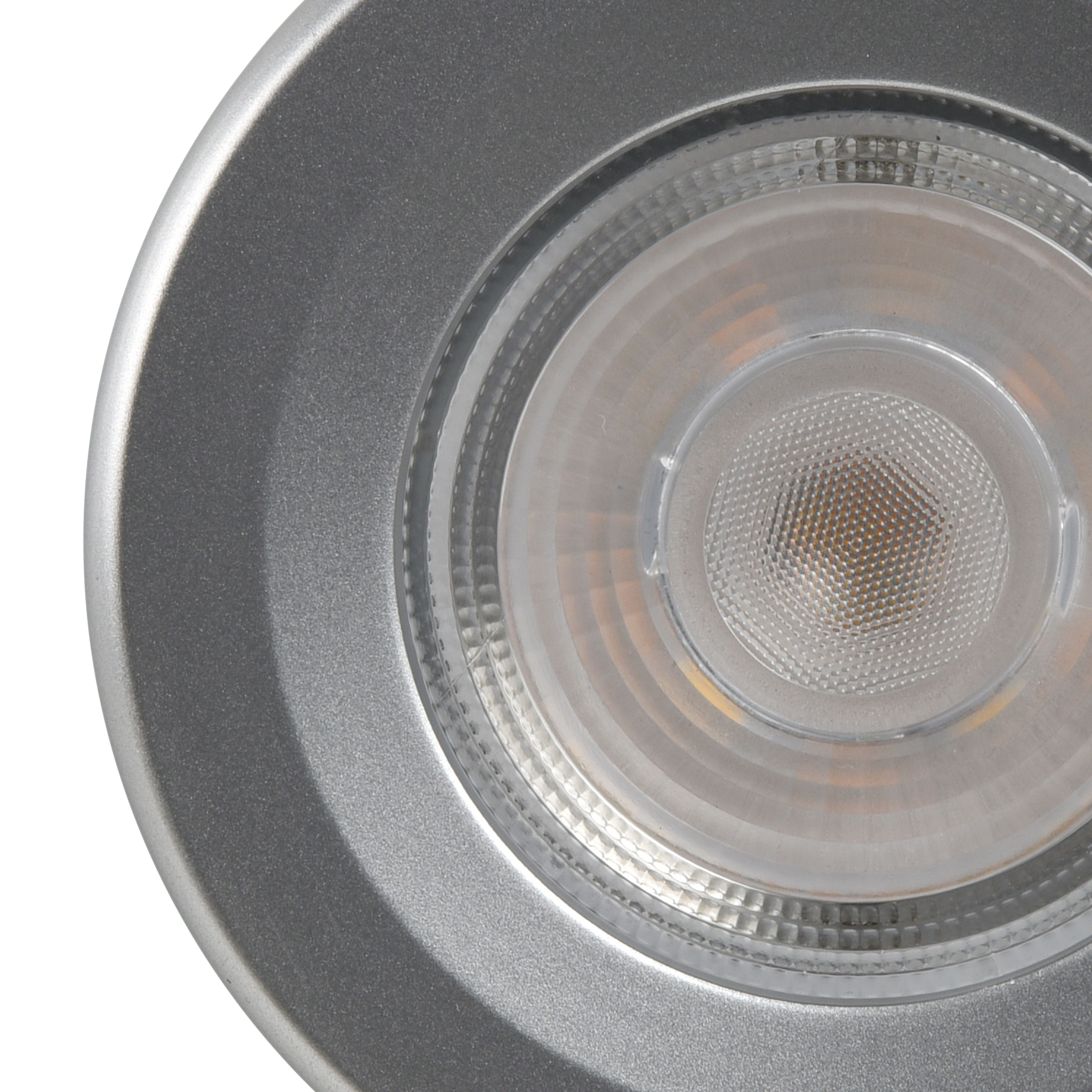Gamow Matt Pewter effect Fixed LED Fire-rated Warm & neutral Downlight 5W IP65, Pack of 3