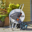 Gardena Aquaroll Silver Freestanding Empty hose cart With wheels