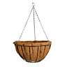 Gardman Classic Black Round Wire Hanging basket, 35.56cm
