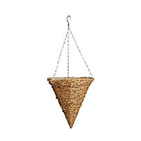 Gardman Natural Rustic spot cone Hanging basket, 30.48cm