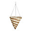 Gardman Striped Cone Banana leaf Hanging basket, 35.56cm