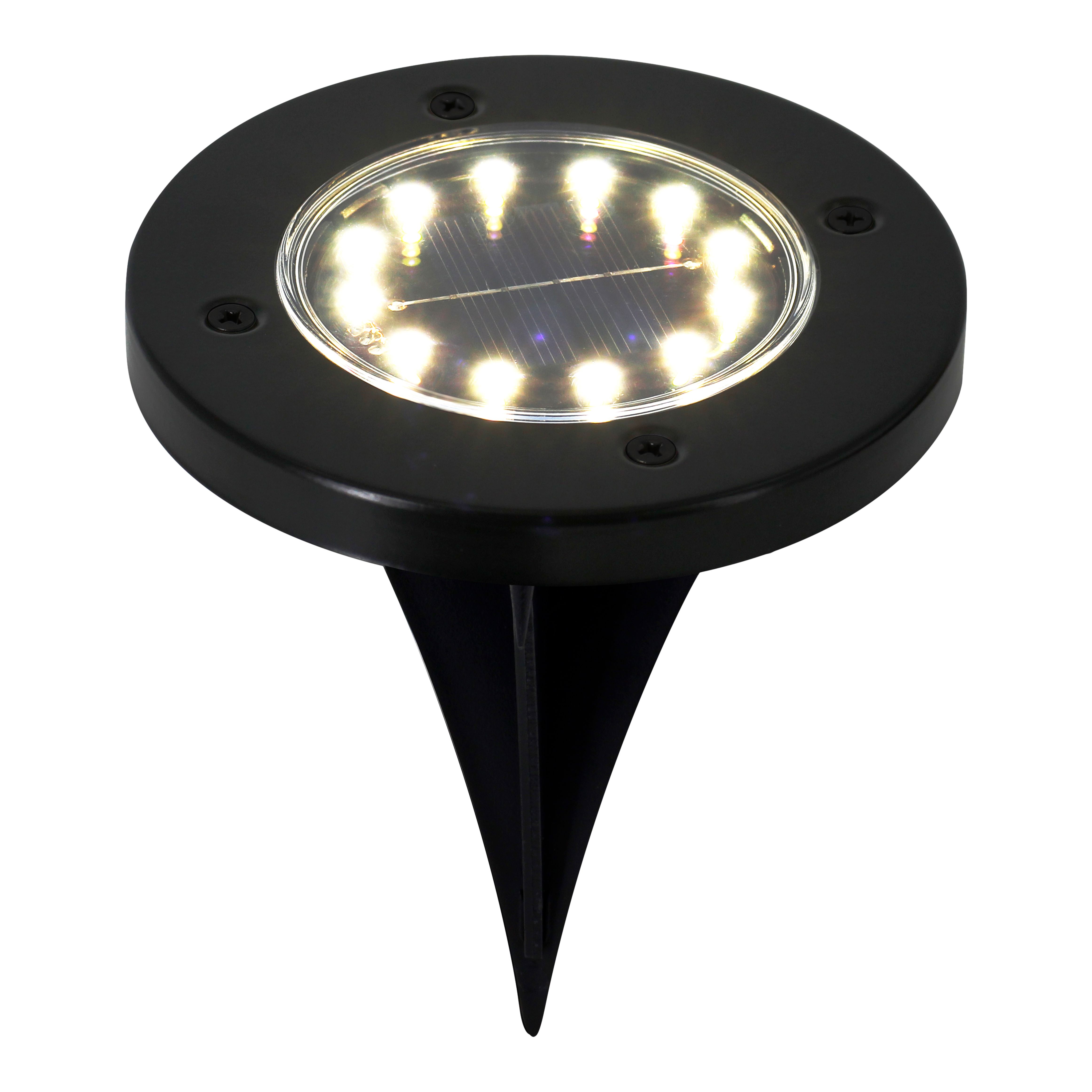 Gavea Black Solar-powered Integrated LED Outdoor Ground light
