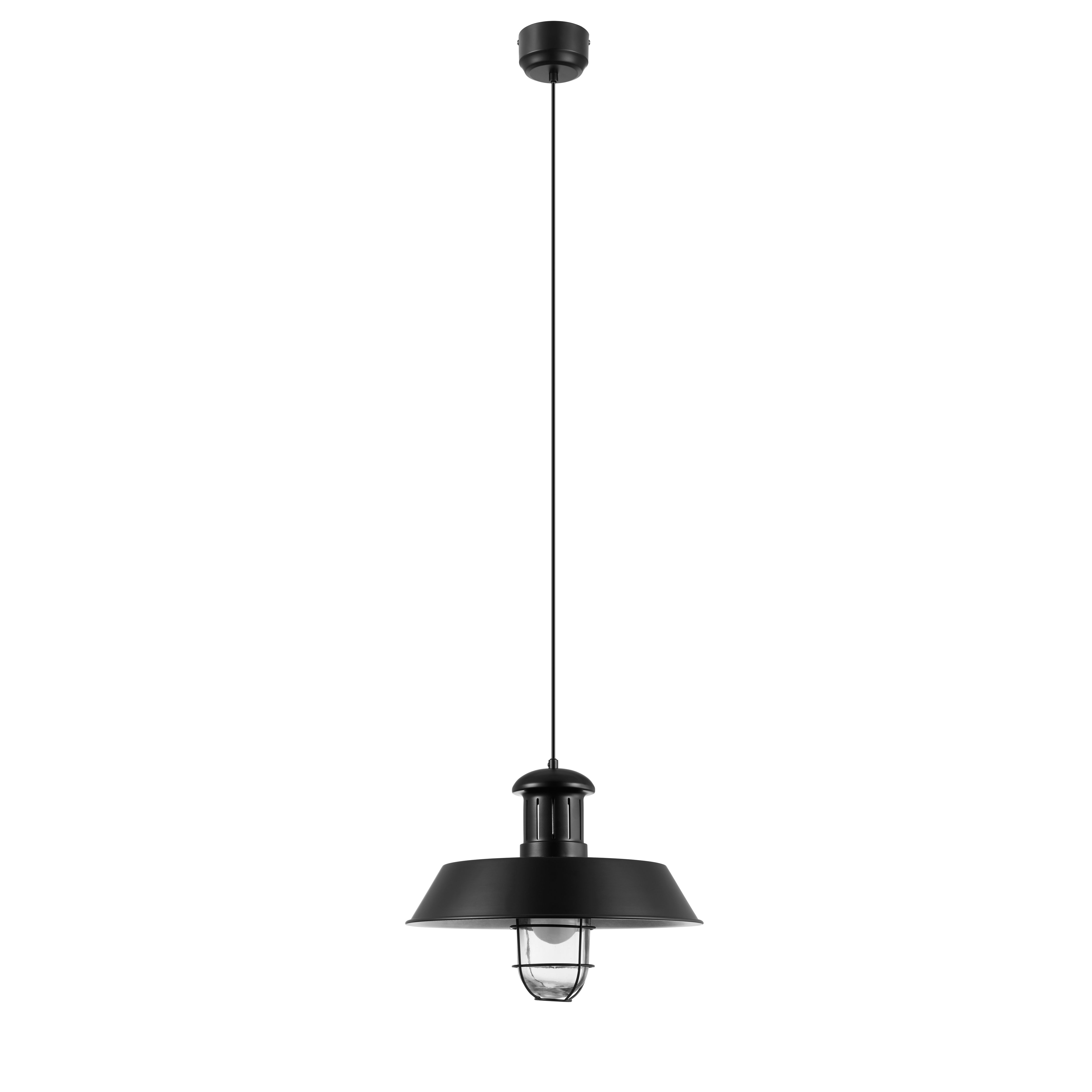 Genly Black Pendant ceiling light, (Dia)390mm
