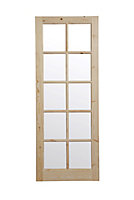 Geom 10 Lite Glazed Internal Door, (H)1981mm (W)686mm (T)35mm