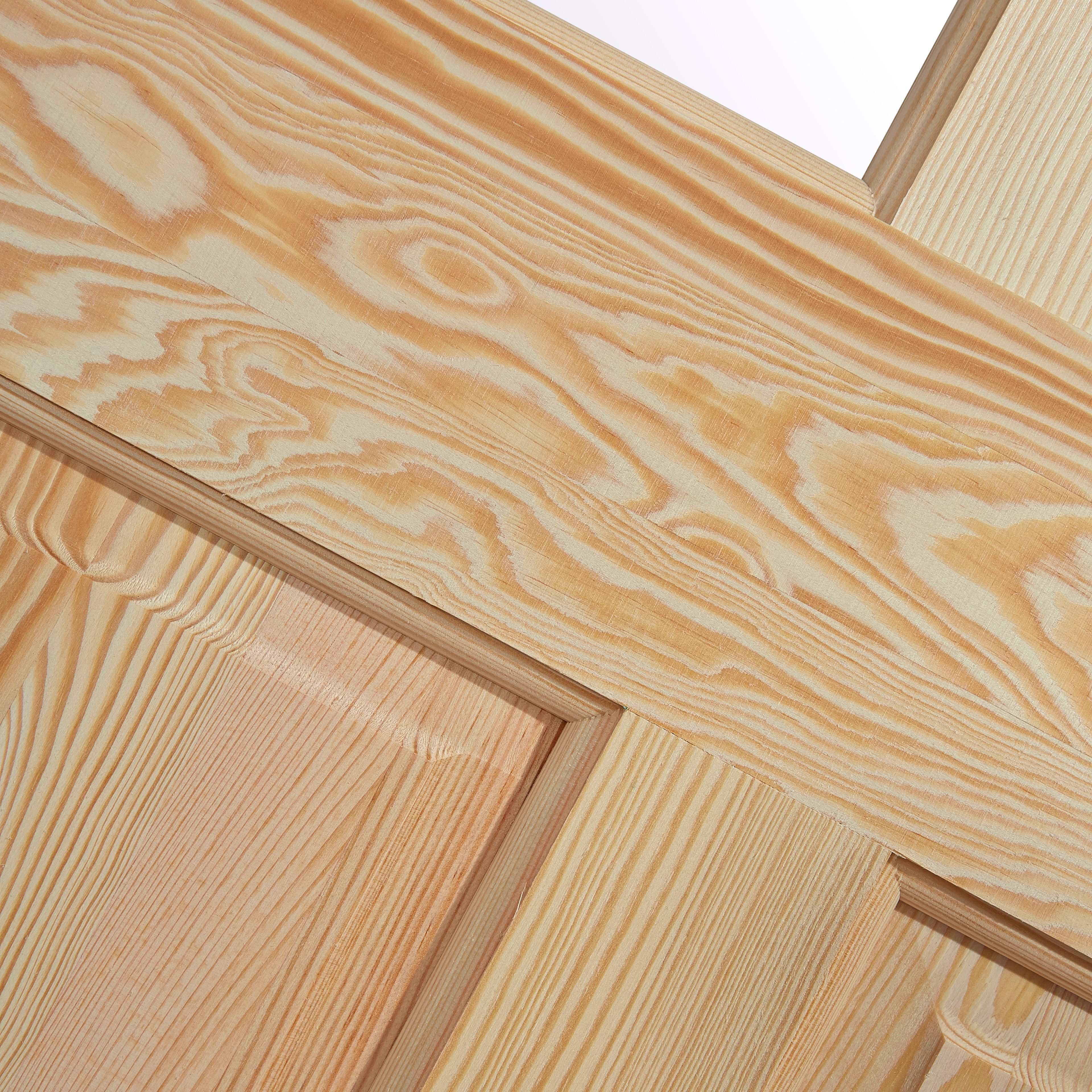 Geom 4 panel Glazed Internal Door, (H)1981mm (W)838mm (T)35mm
