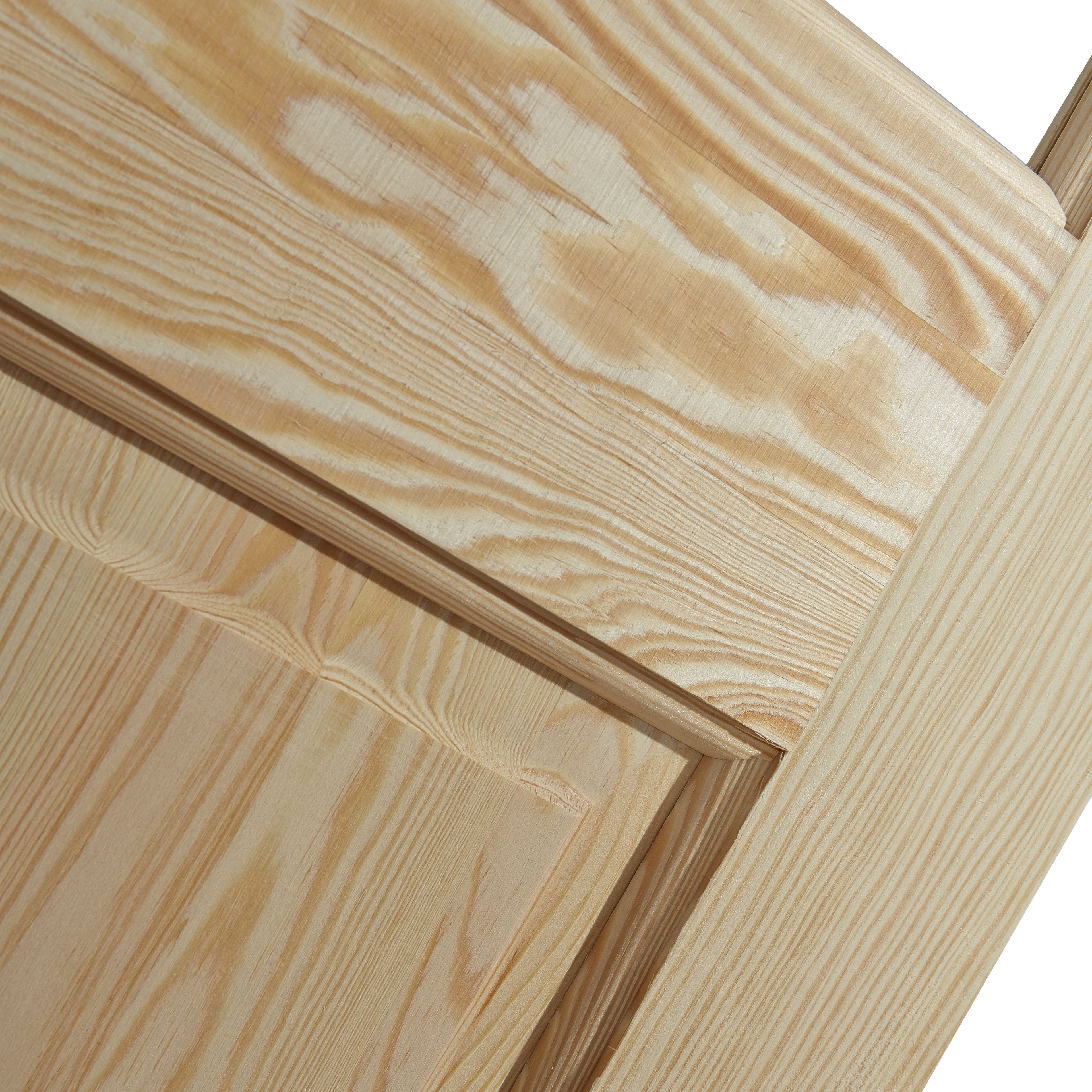Geom 4 panel Glazed Internal Door, (H)1981mm (W)838mm (T)35mm
