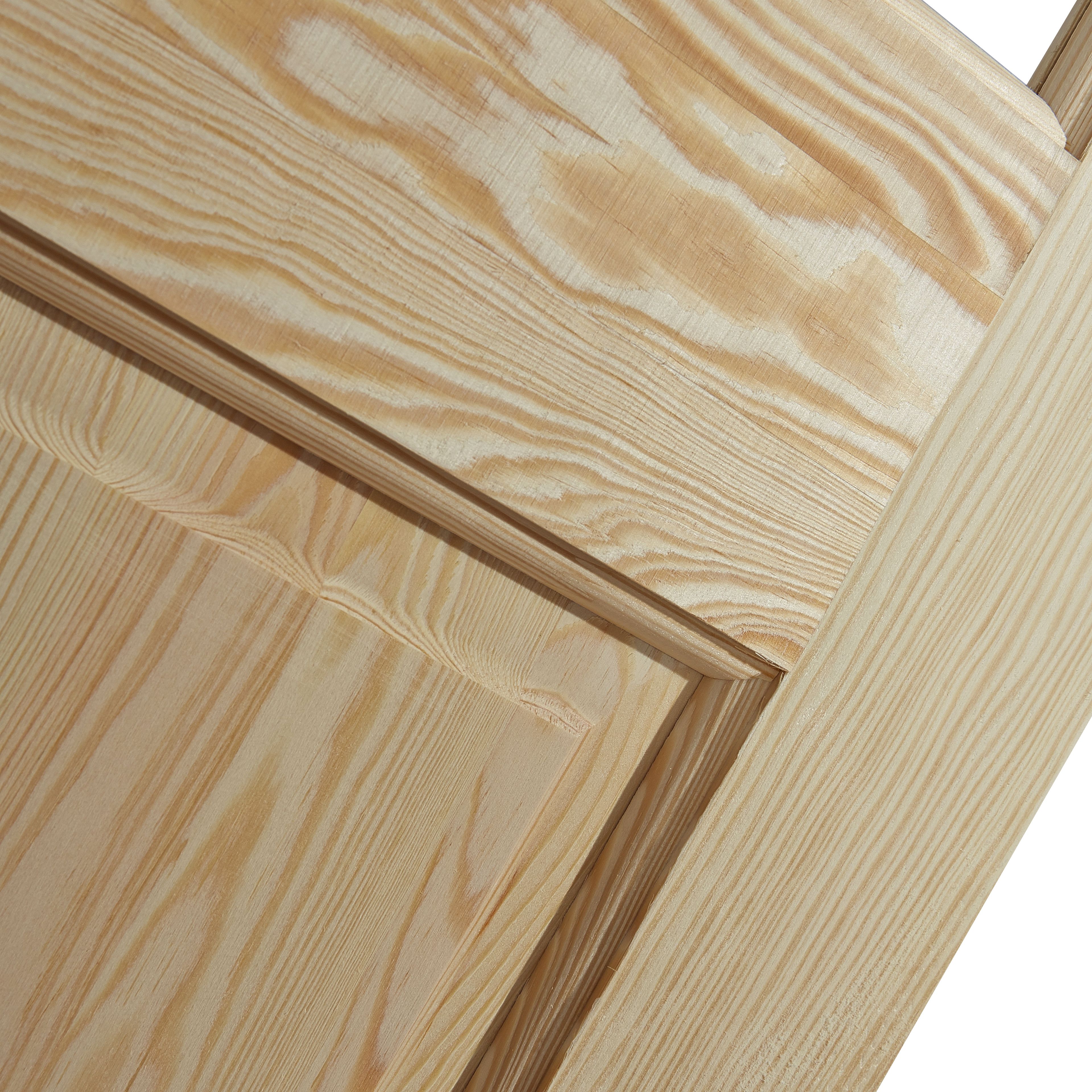 Geom 4 panel Glazed Internal Door, (H)2040mm (W)826mm (T)40mm